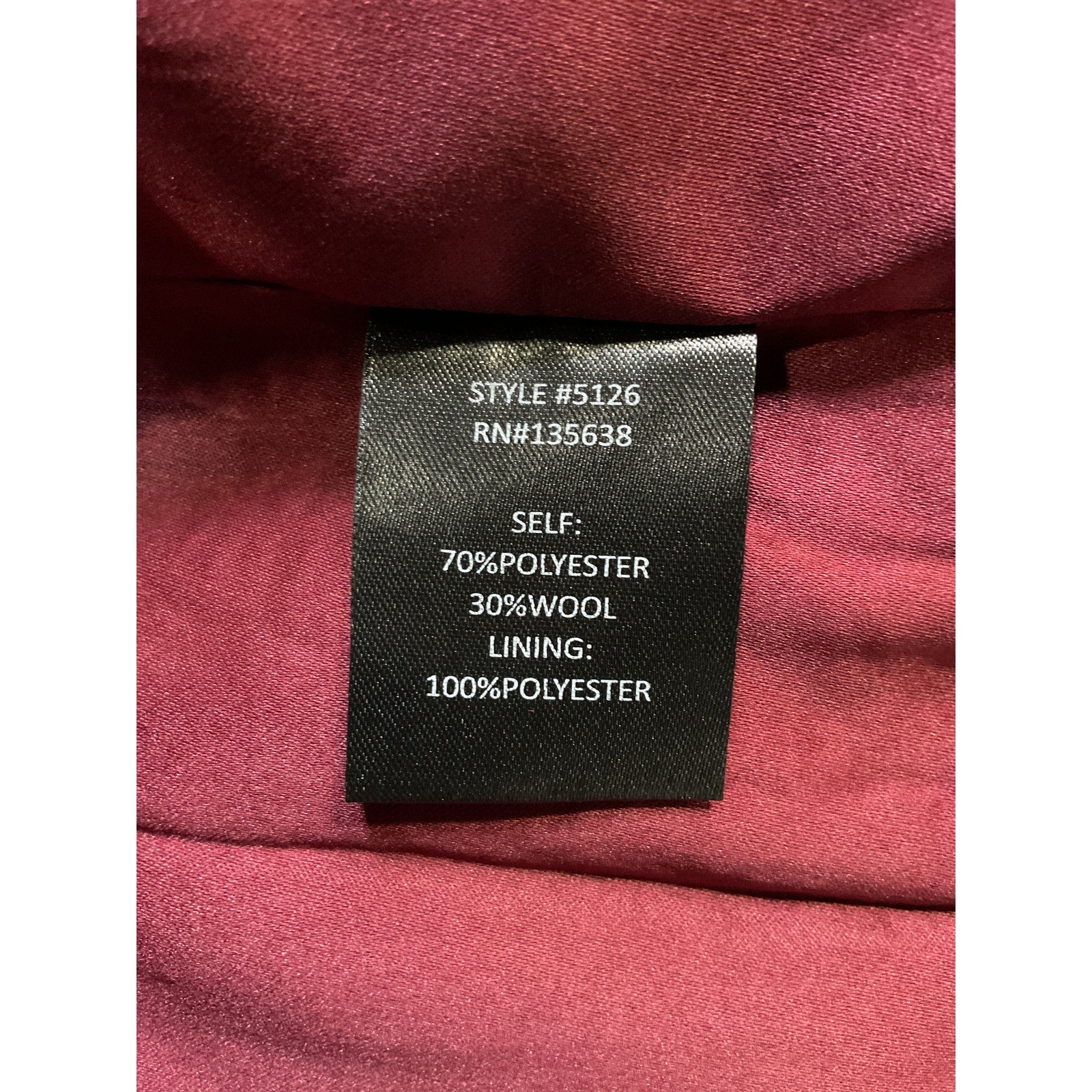 Hutch 'Kat' Pink Wrap Coat Size L - NWT