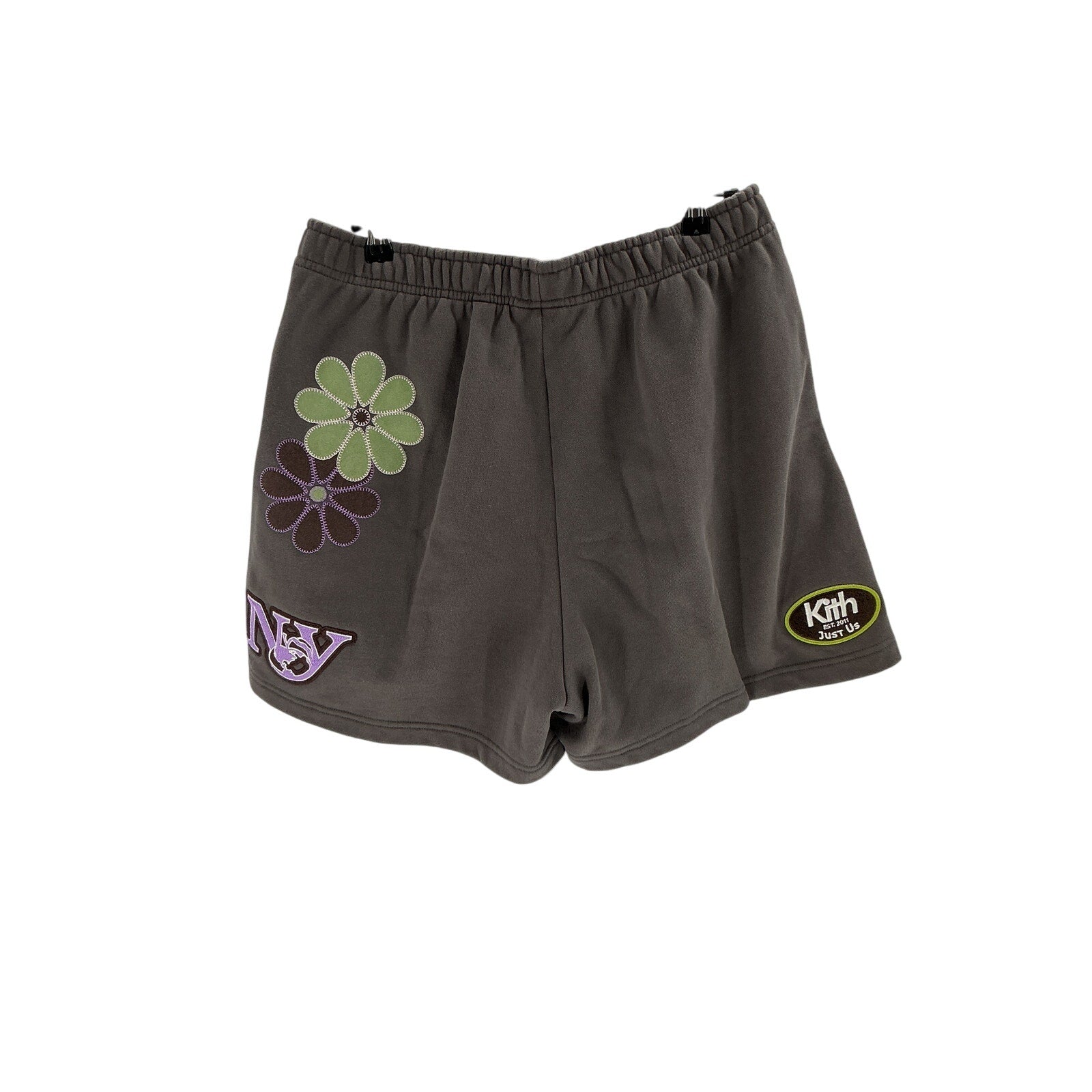 Kith 'Rayne' Grey Floral Sweatshort Size L