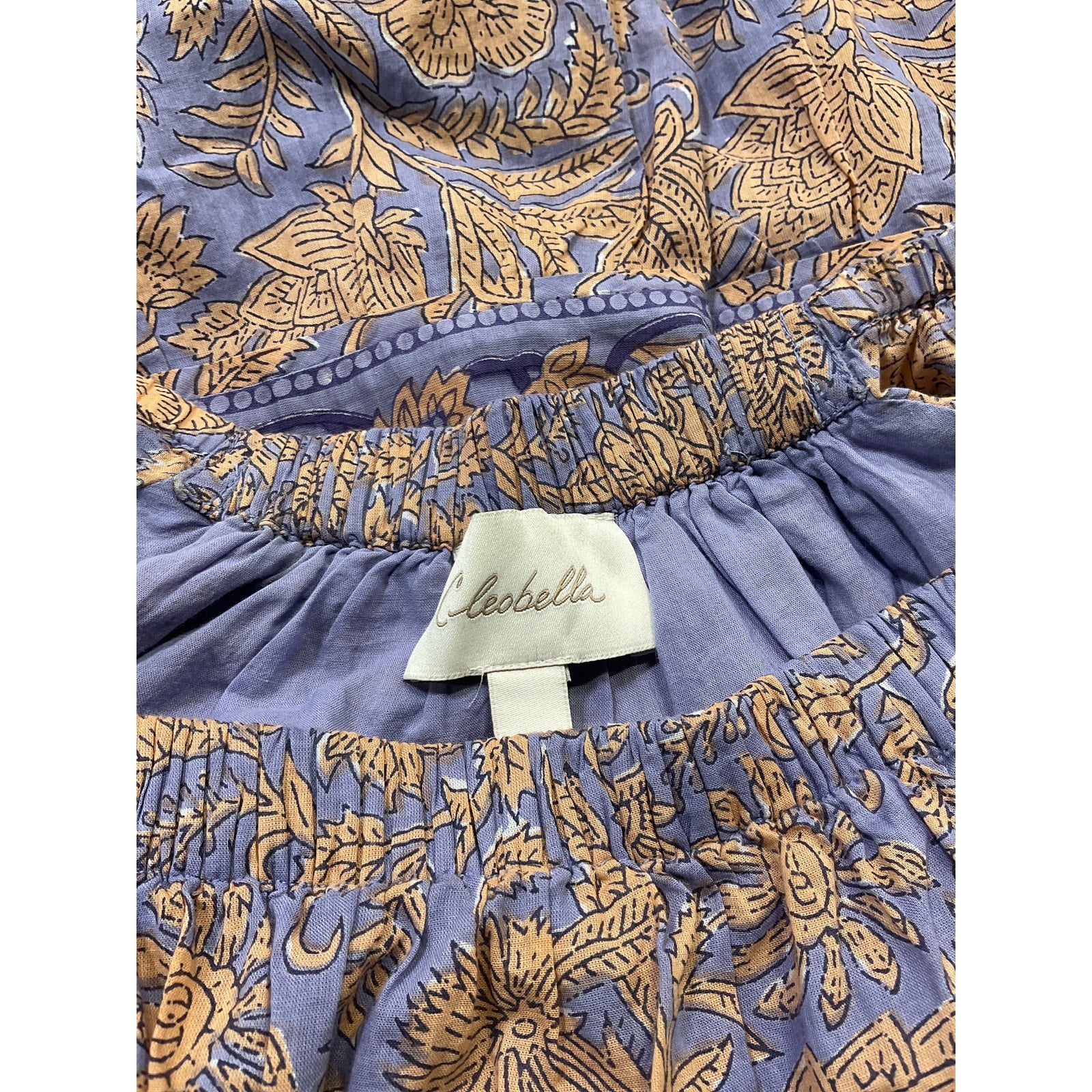 Cleobella 'Hattie' Purple Voile Mini Dress Size S