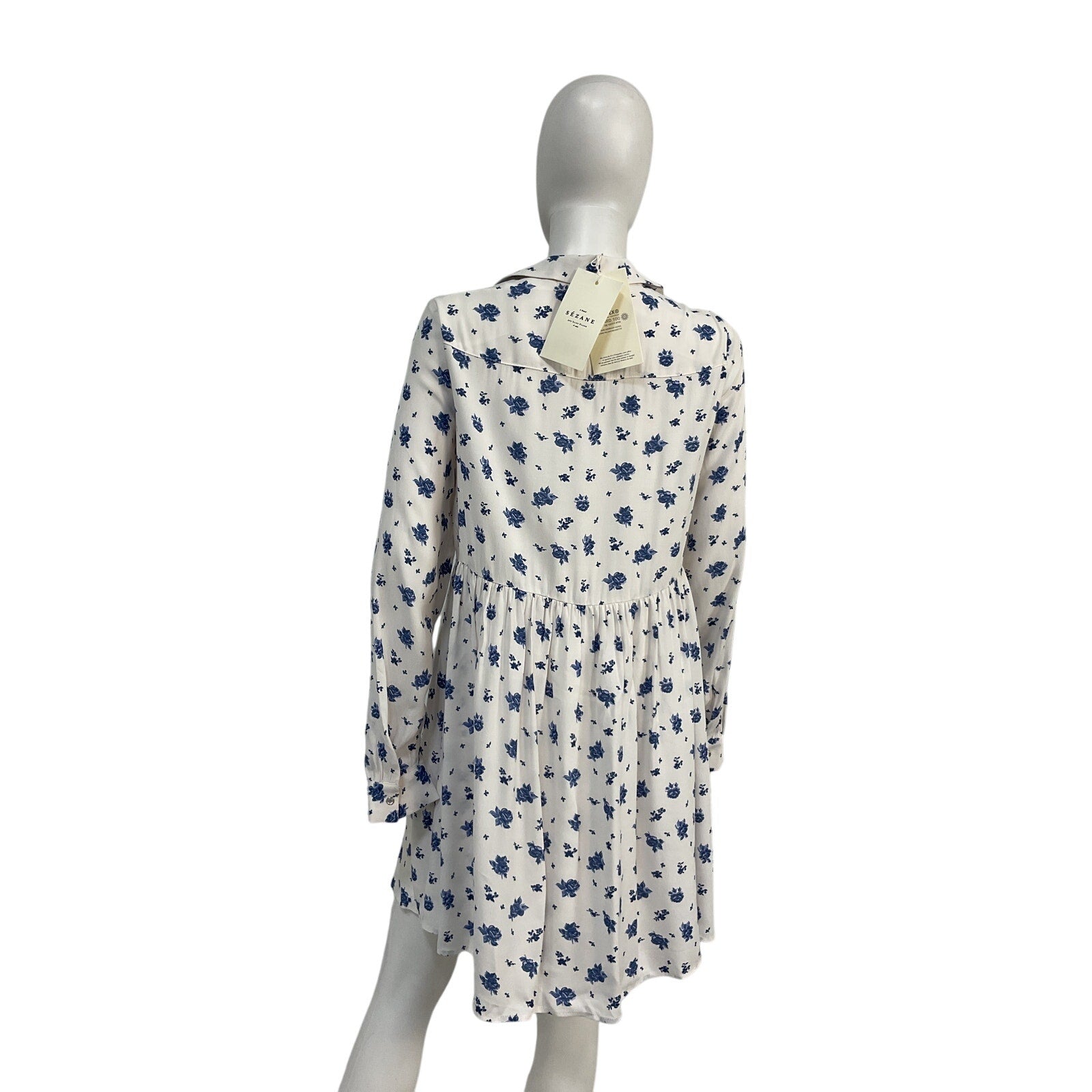 S�zane 'Aurora' White Viscose Dress Size 36 - NWT