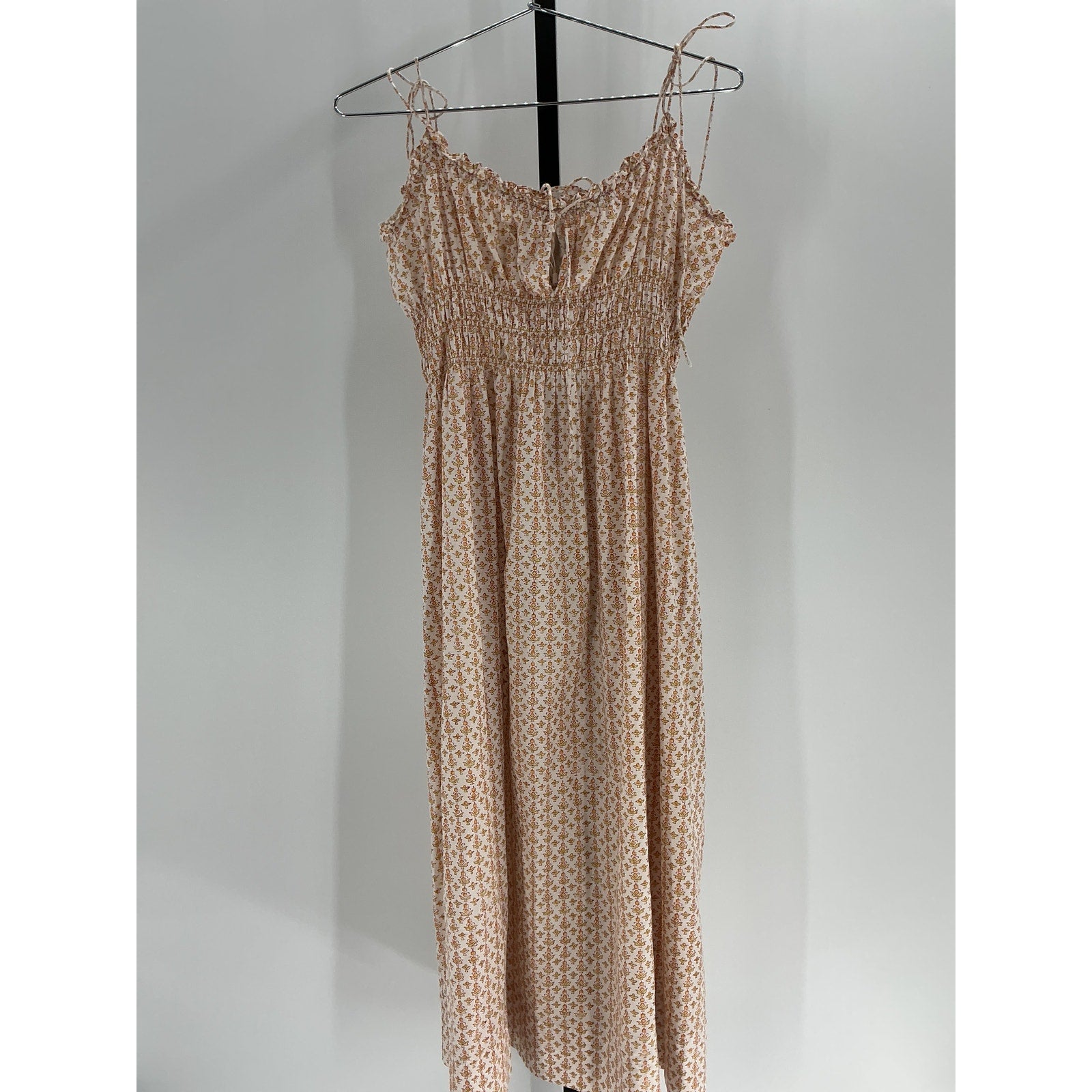 D�en 'Rhoda' White Cotton Dress Size M