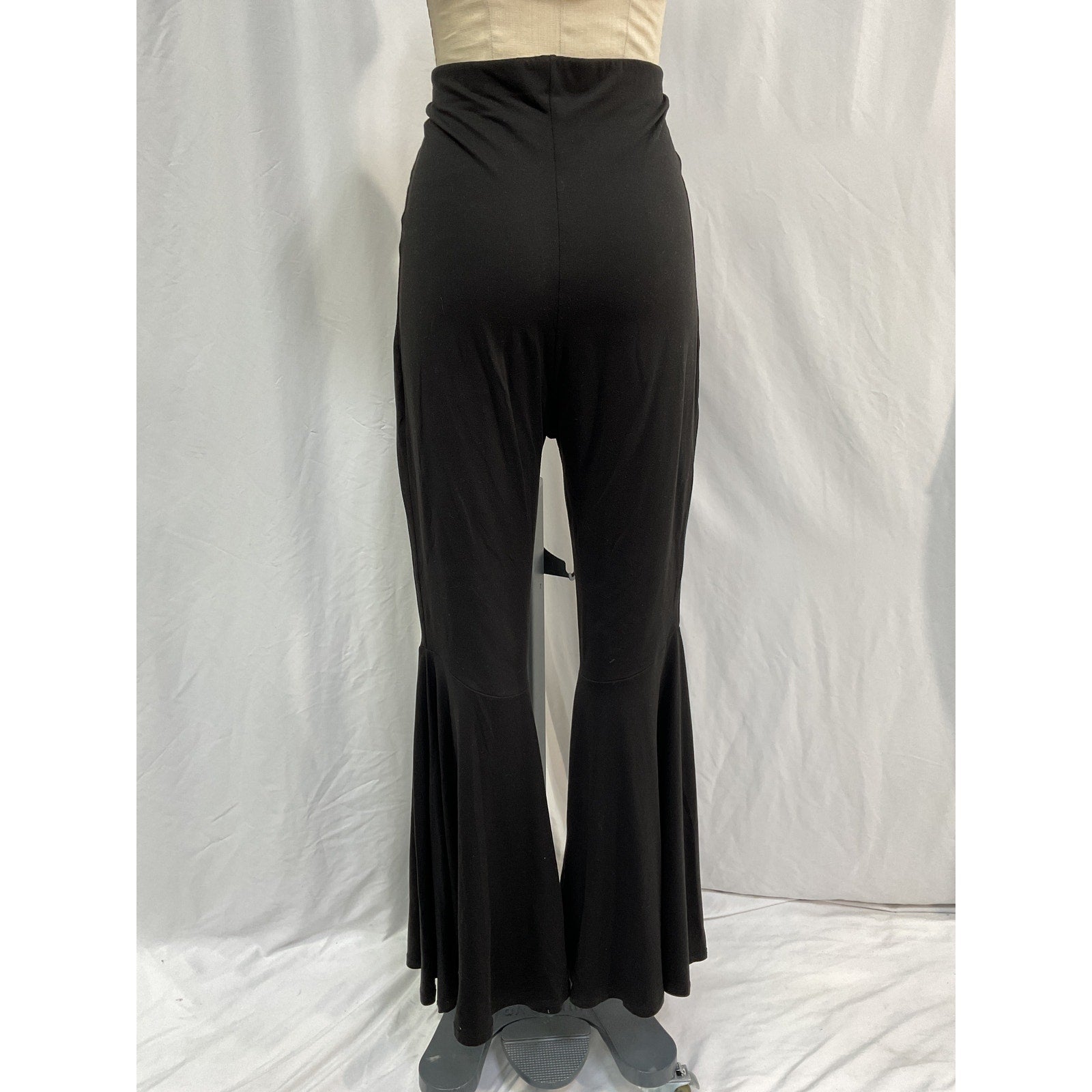 Bumpsuit 'The Nicole' Black Polyester Flare Pant Size XL