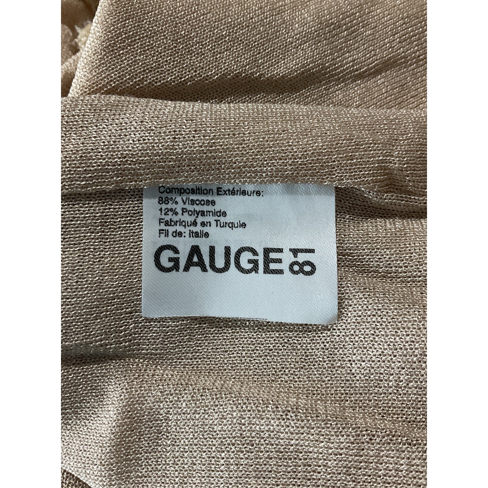 Gauge81 'Hira' Tan Viscose Dress Size XS