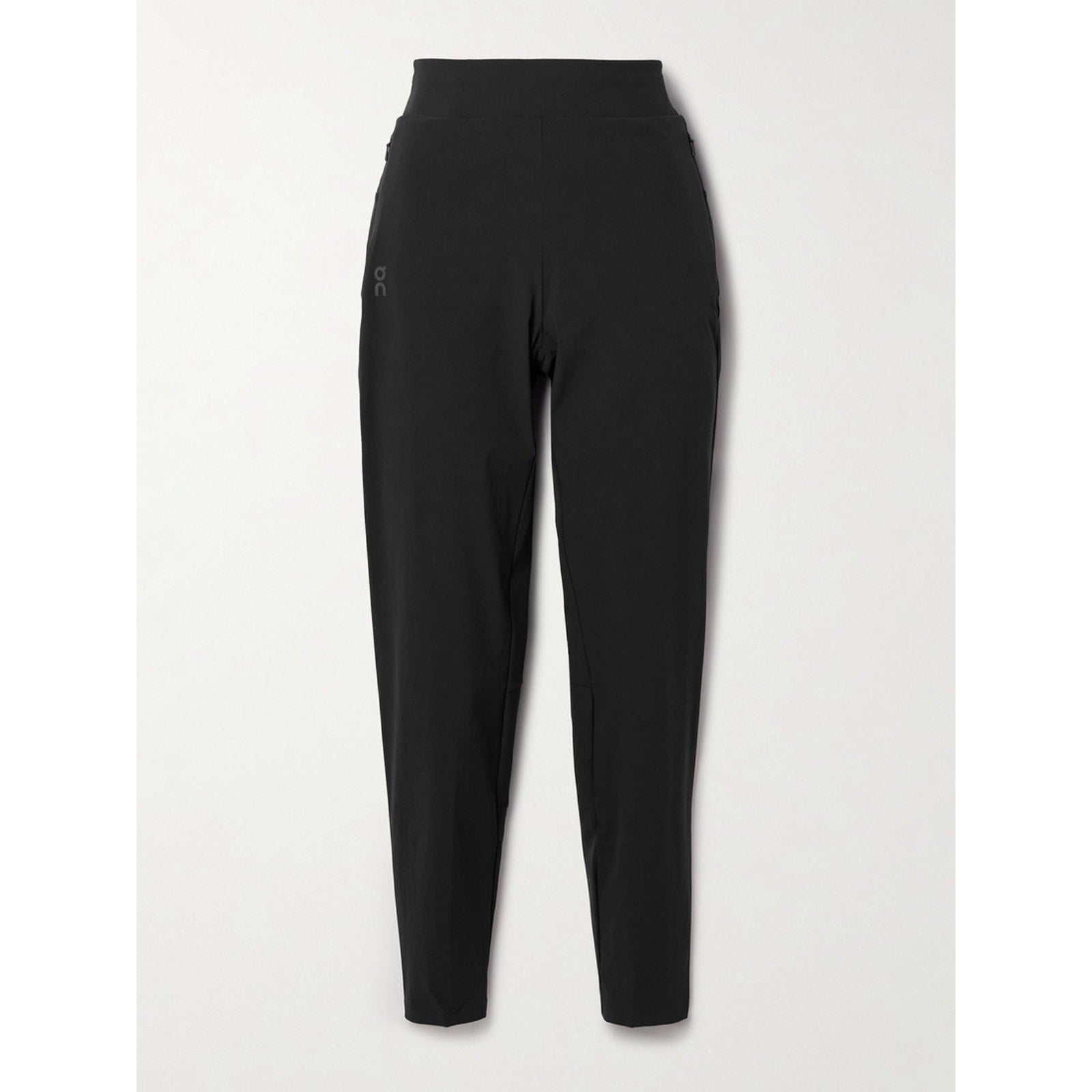 On Stretch Recycled-Shell Black Tapered Track Pants Size S