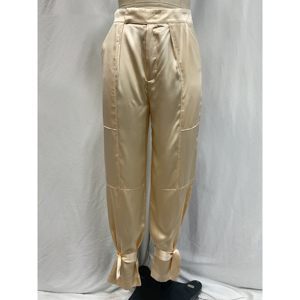 Nicholas 'Erato' White Charmeuse Pant Size 2