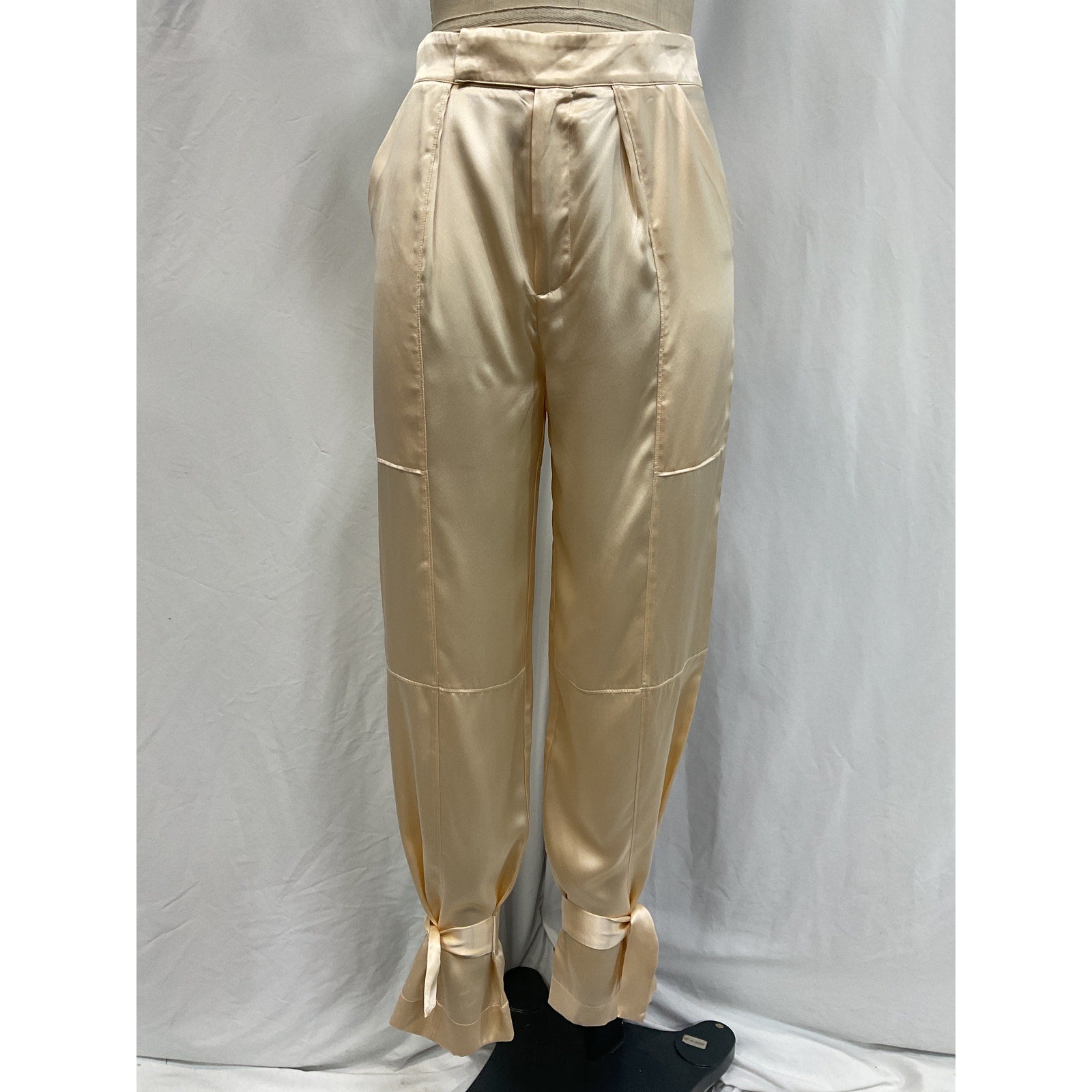 Nicholas 'Erato' White Charmeuse Pant Size 2