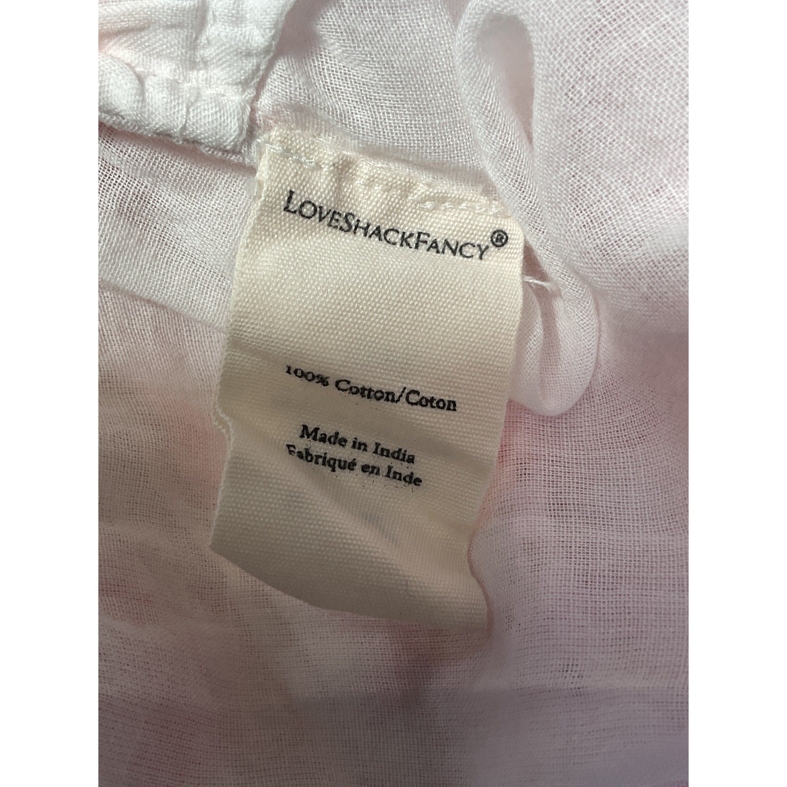 Loveshackfancy 'Lilium' Pink Floral Linen Dress Size XS