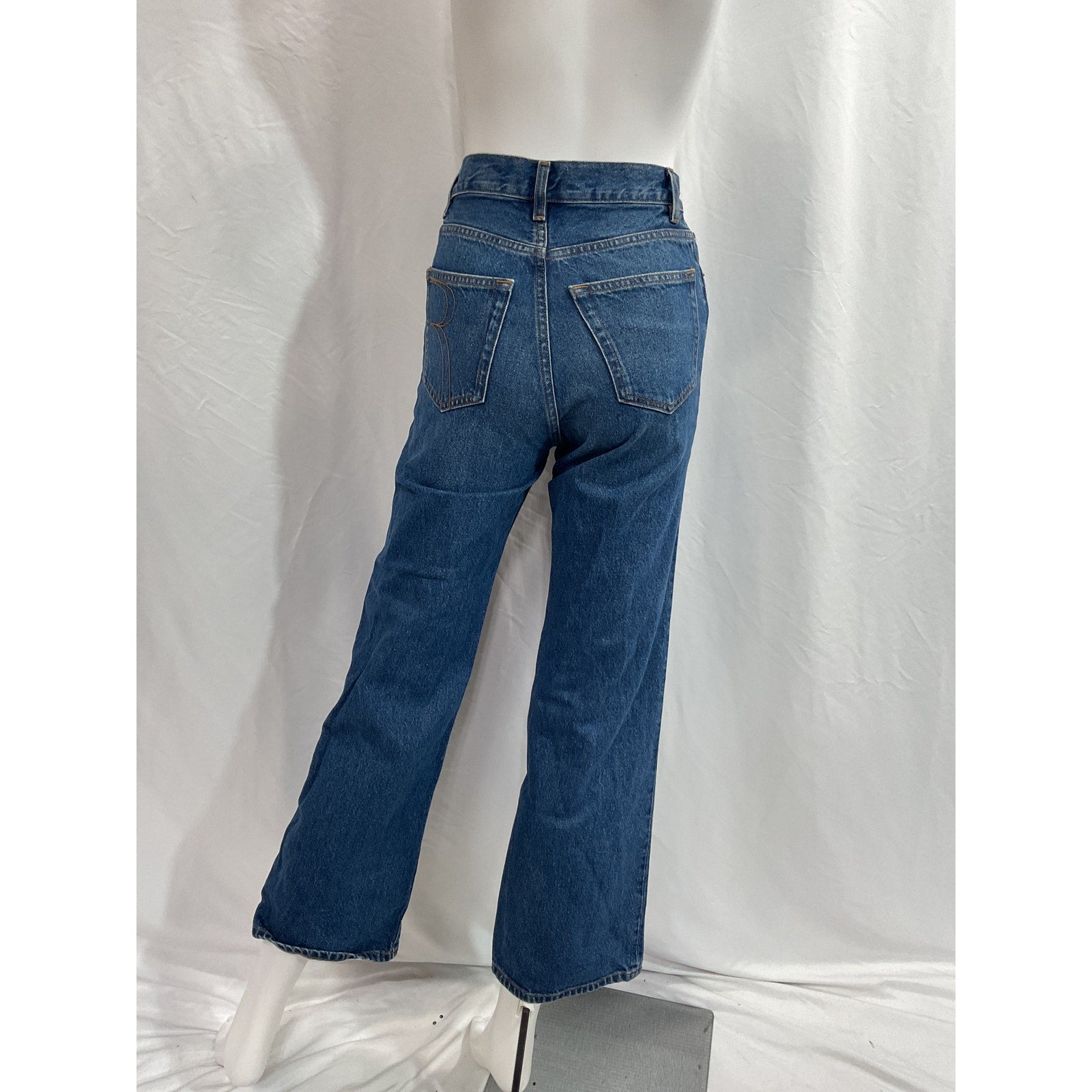 Rouje High-Rise Blue Wide Leg Denim Jeans Size 24