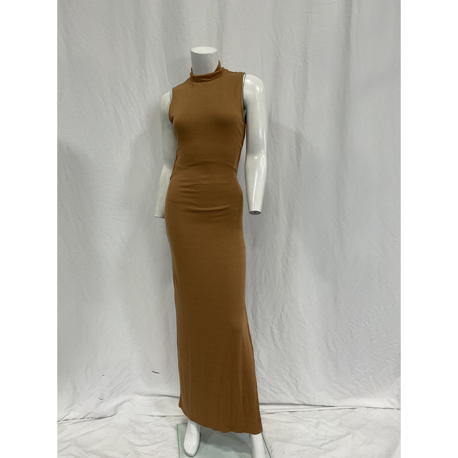 L*Space 'Chandler' Tan Viscose Dress Size S