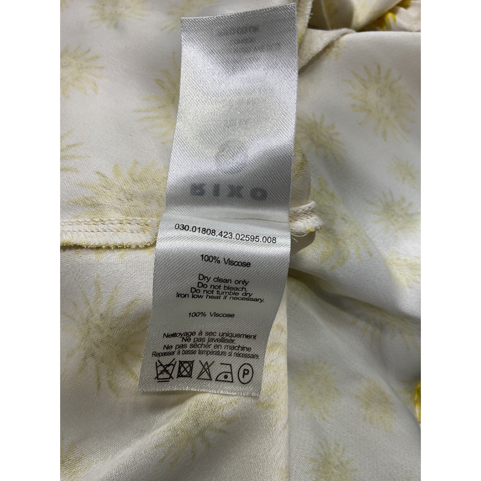 Rixo 'Selva' White Flora Print Top Size XS