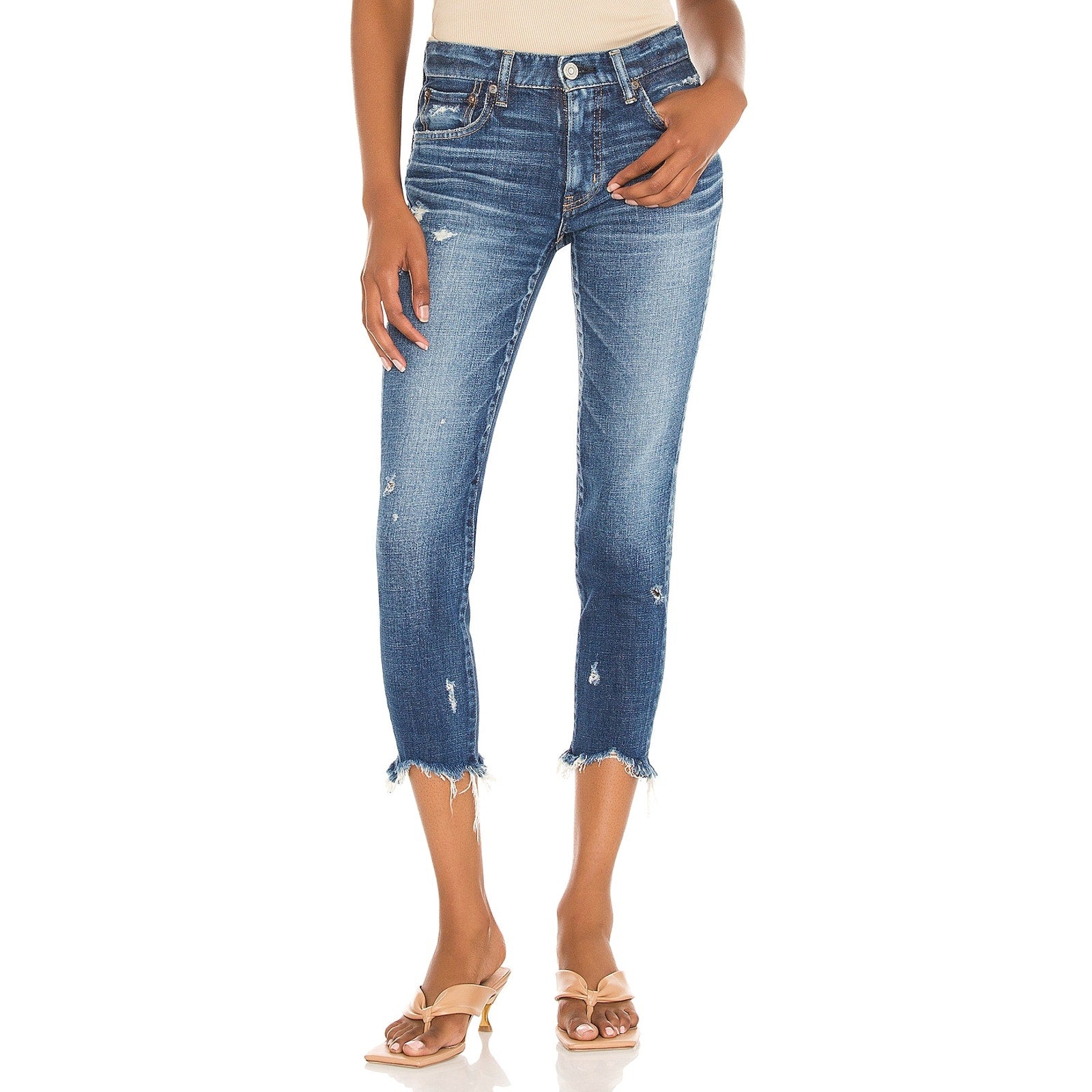 Moussy 'Daleville' Blue Skinny Size 25