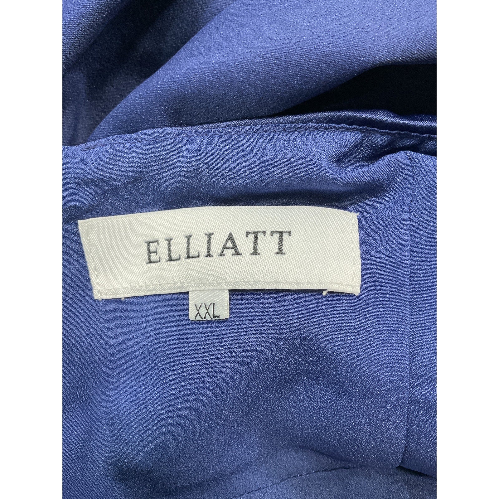 Elliatt 'Camo' Navy Halterneck Sateen Dress Size XXL
