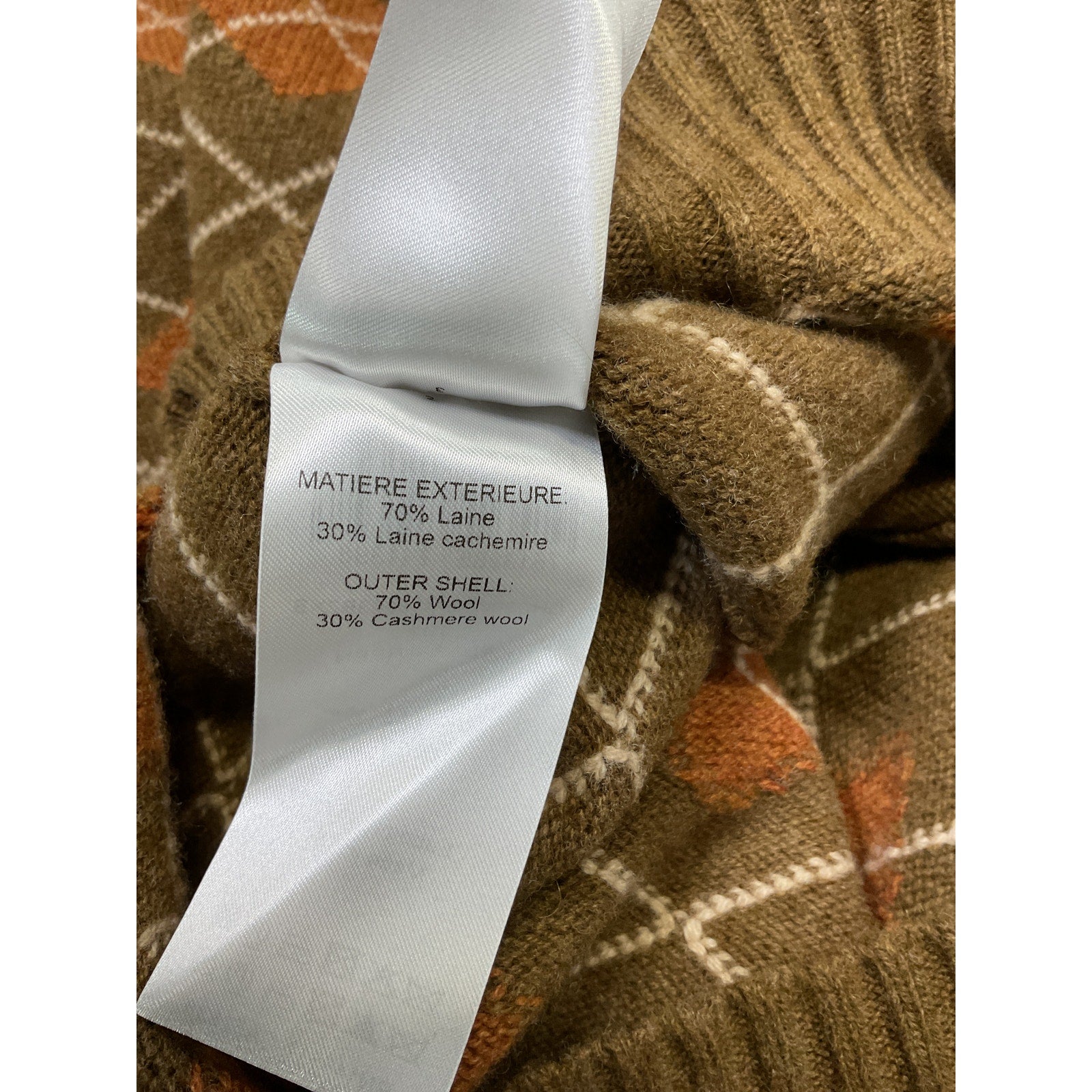 Chlo� 'Turtleneck' Brown Long Sleeve Sweater Size XS