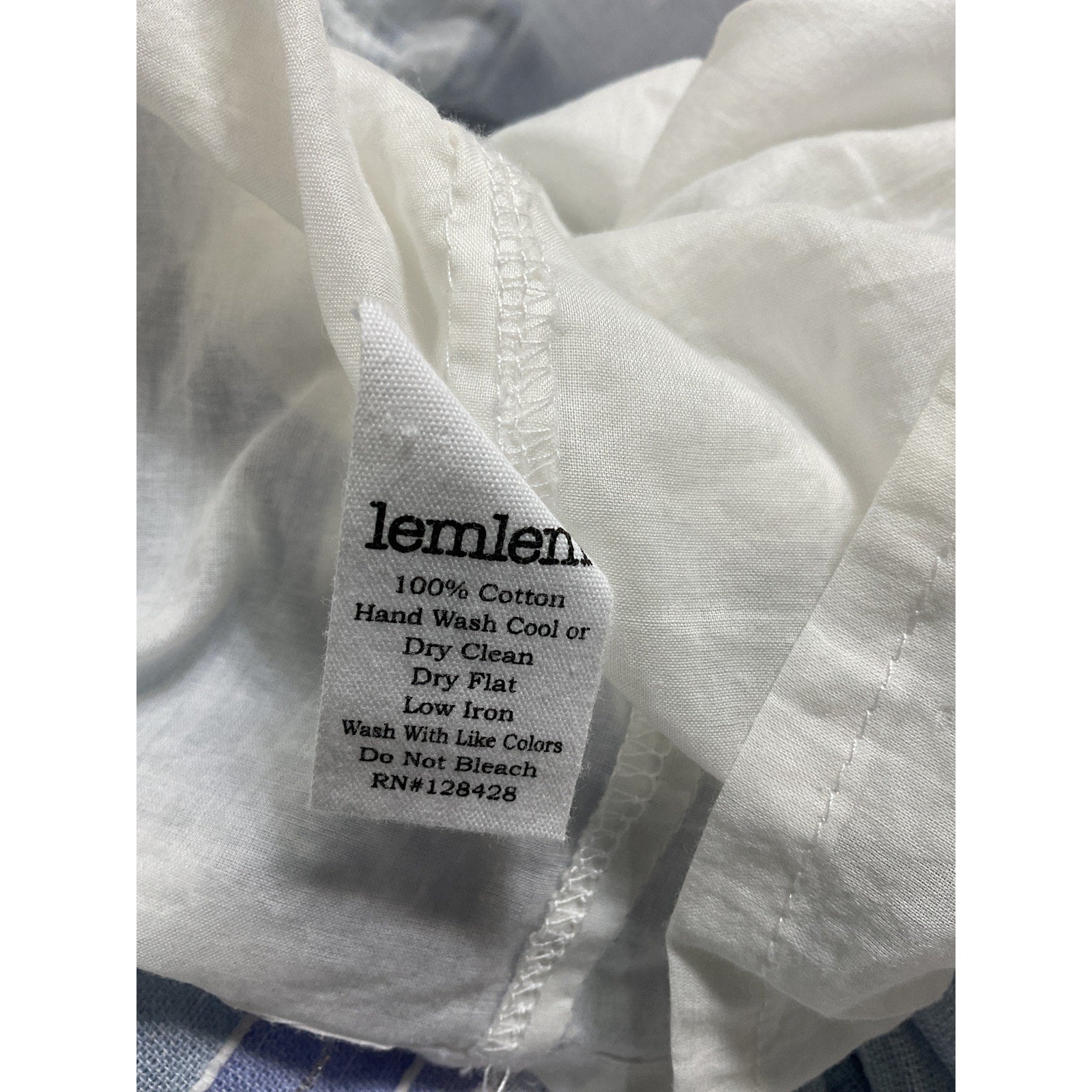 Lemlem 'Eshal' Blue Cotton Tiered Coverup Dress Size M