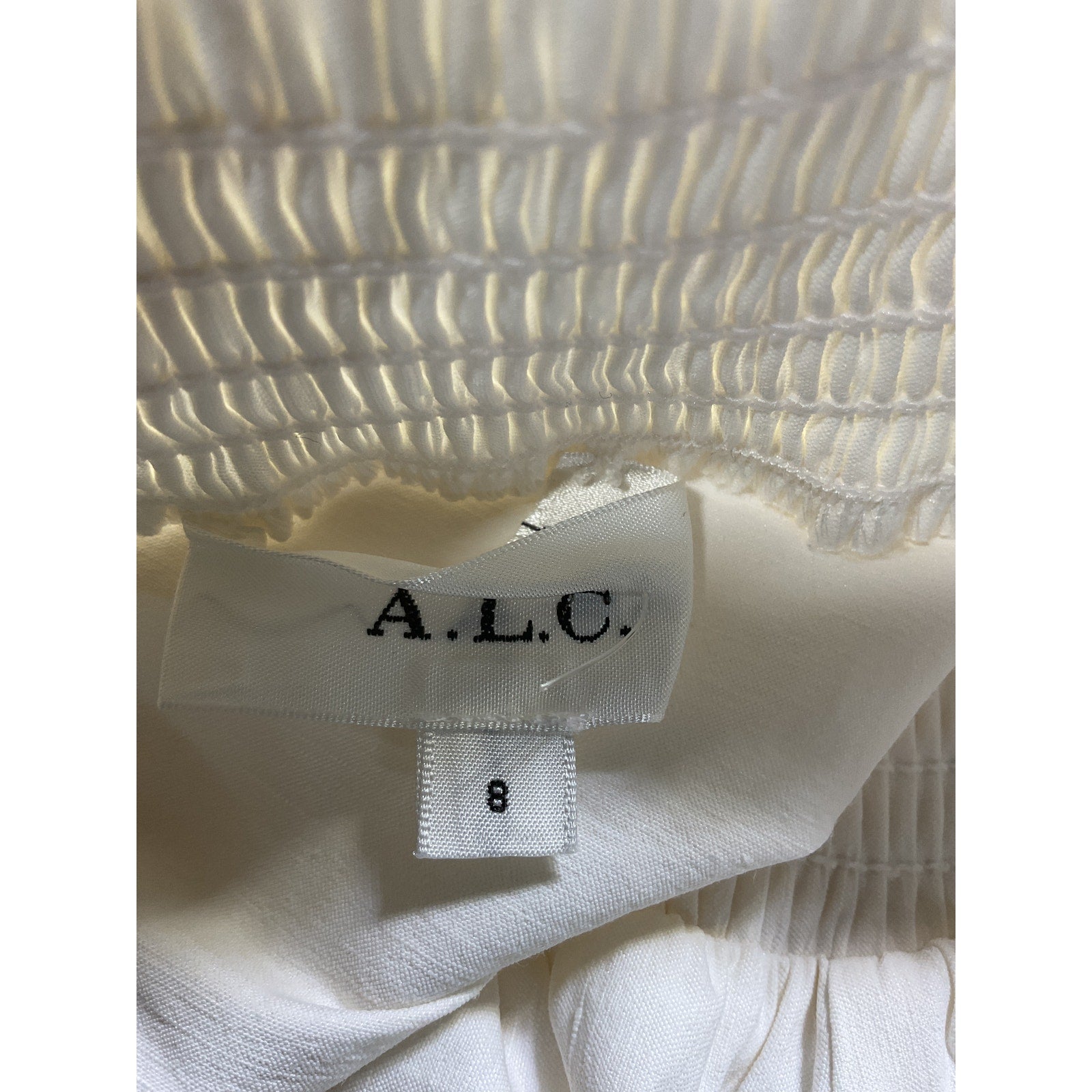A.L.C. 'Adena' White Dress Size 8