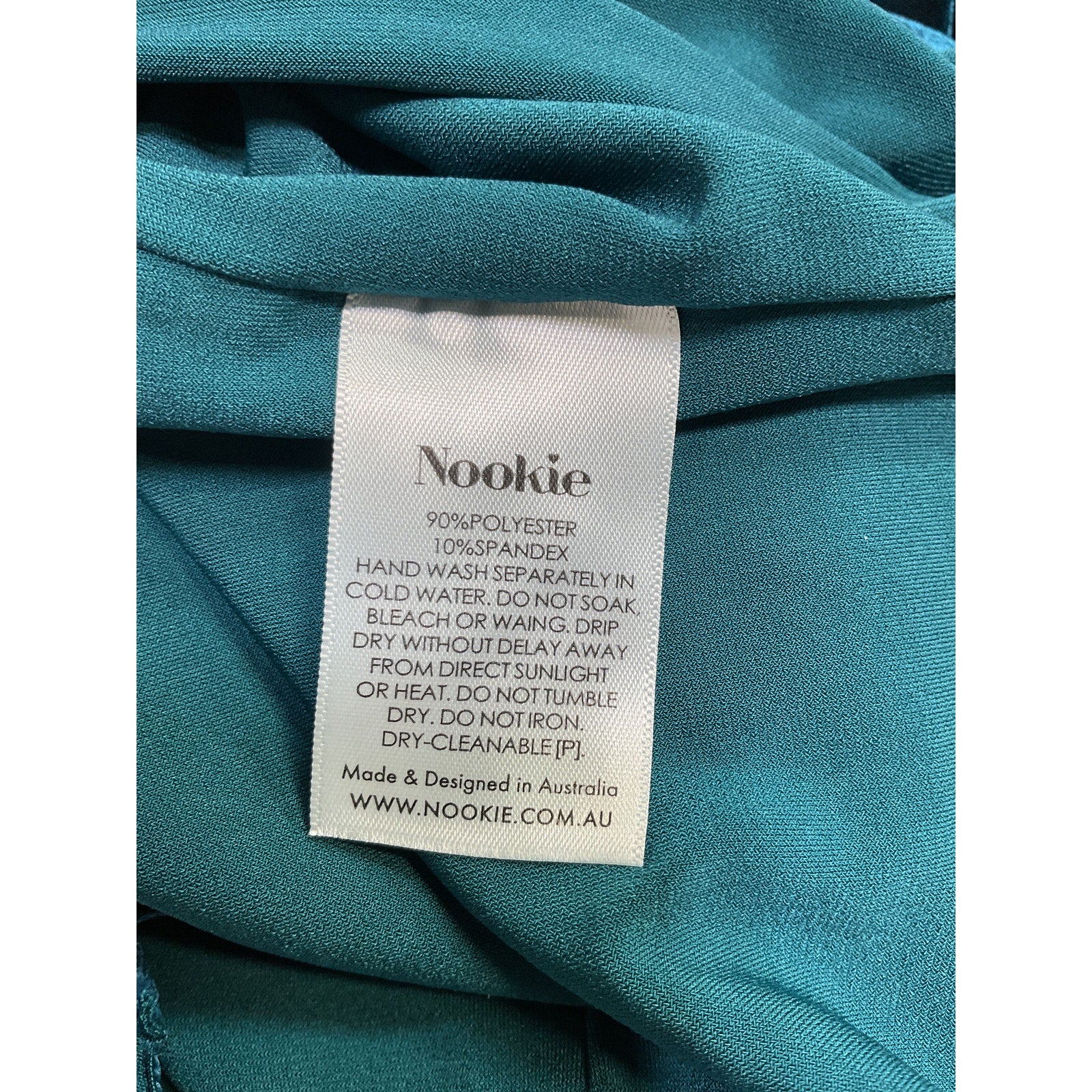 Nookie 'Dejavu' Blue Velvet Cut Out Midi Dress Size S