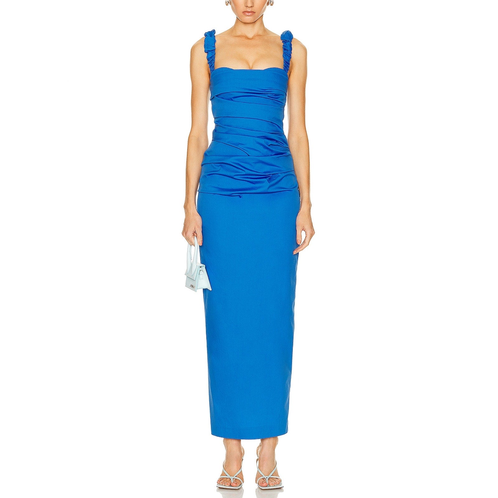 Sir. 'Azul' Blue Cotton Balconette Gown Size 1 - NWT