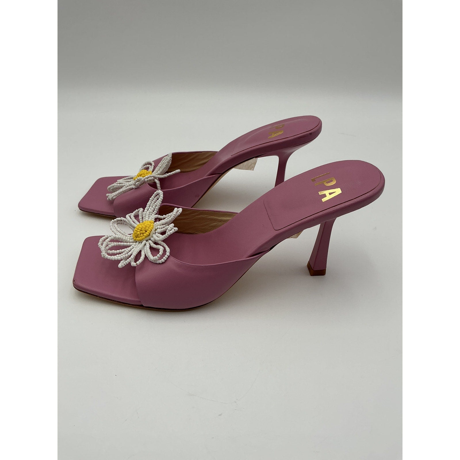 Lpa 'Camila' Purple Leather Heel Size 9