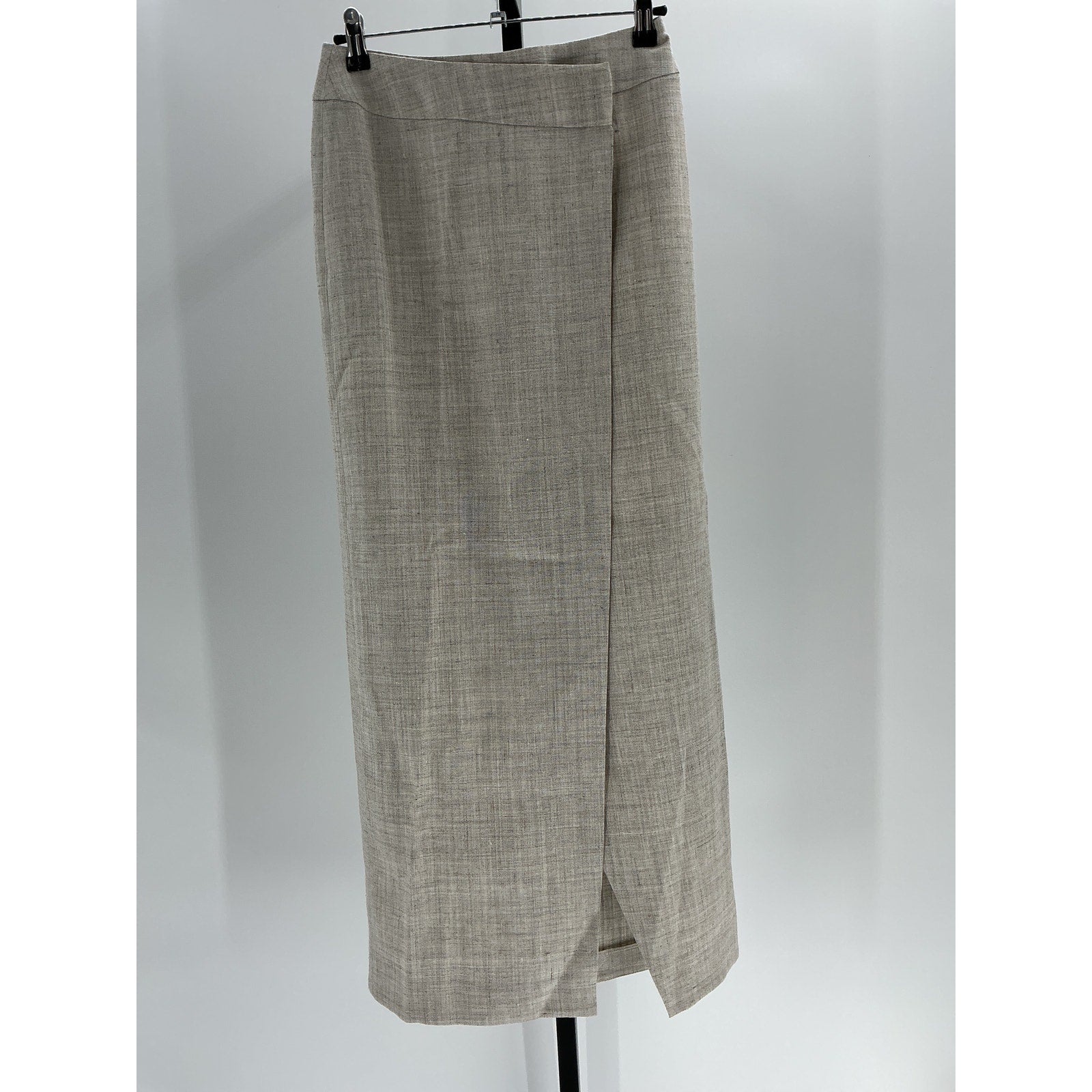 R�he 'Overlap' Grey Viscose Skirt Size 36