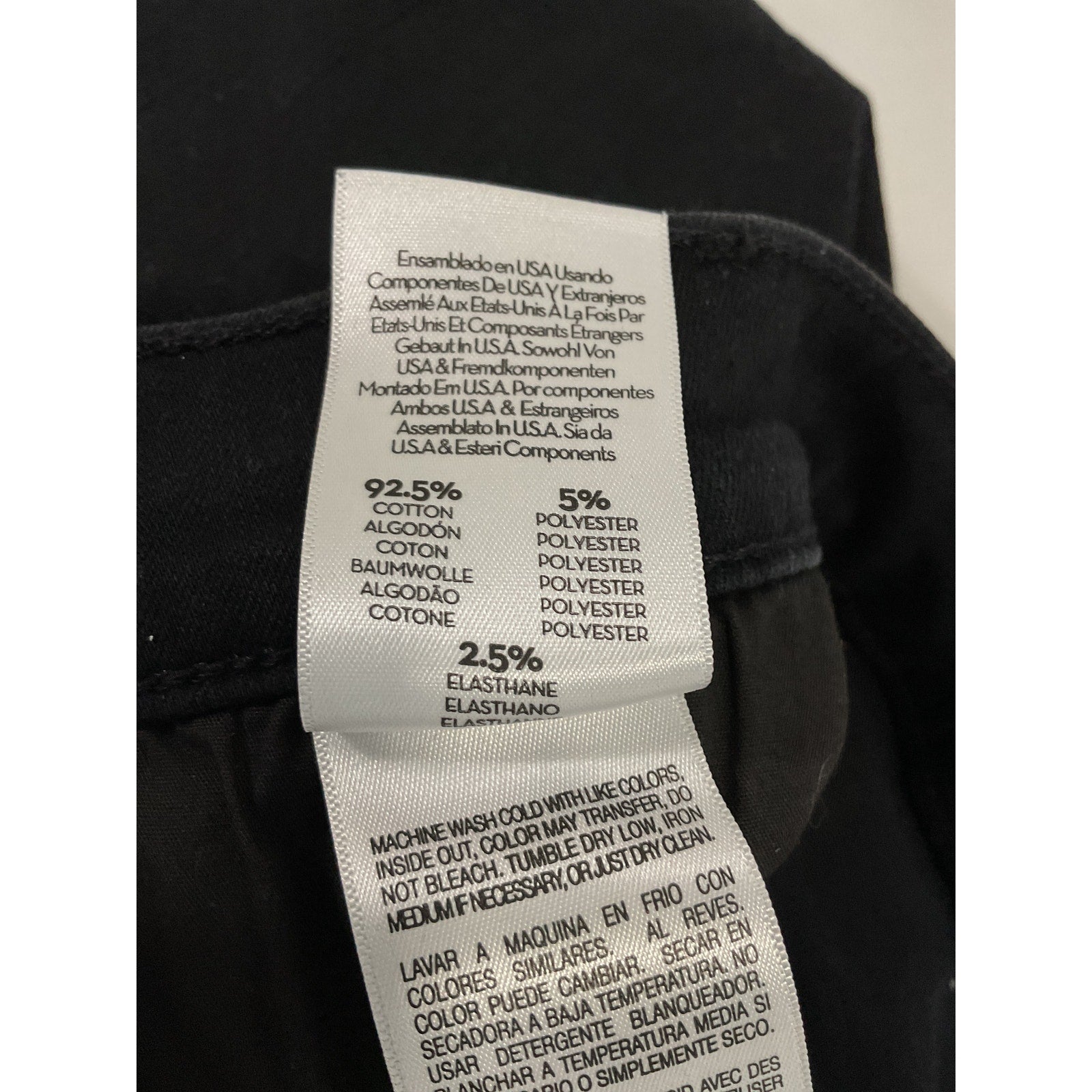 Mother 'The Hustler' Black Ankle Fray Denim Jean Size 32