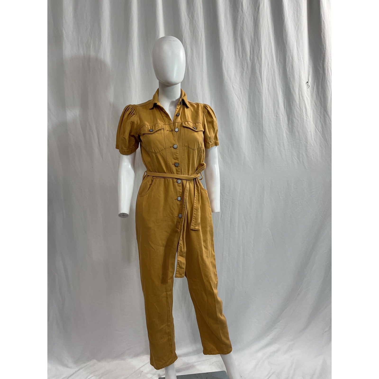 Boyish 'The Vincent' Gold Jumpsuit Size XS