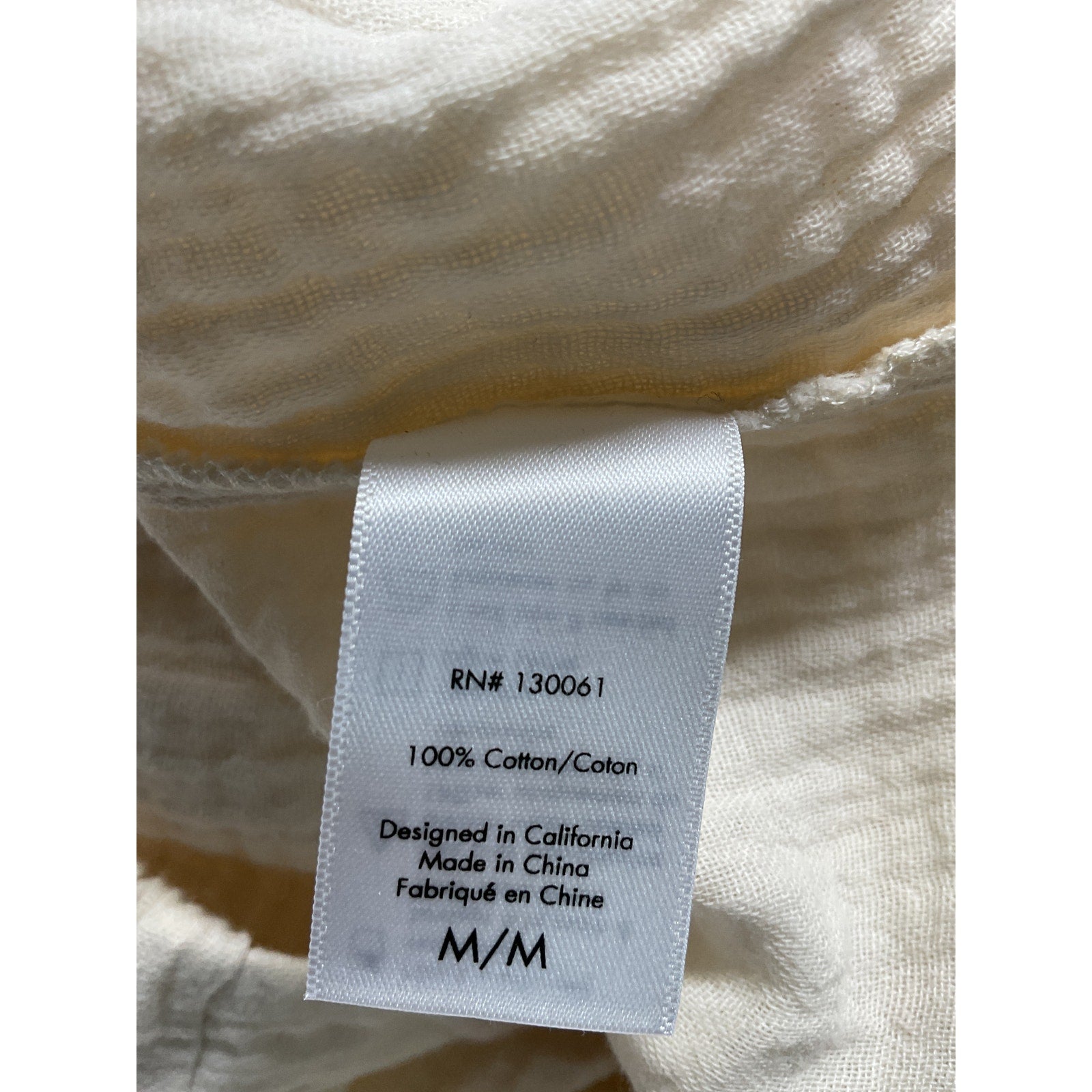 Lspace 'Santos' White Pant Size M - NWT