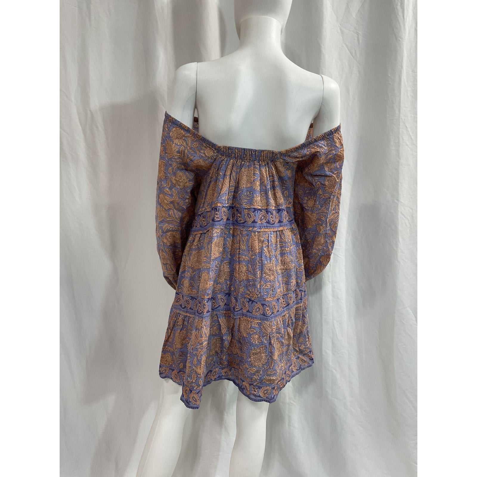 Cleobella 'Hattie' Purple Voile Mini Dress Size S