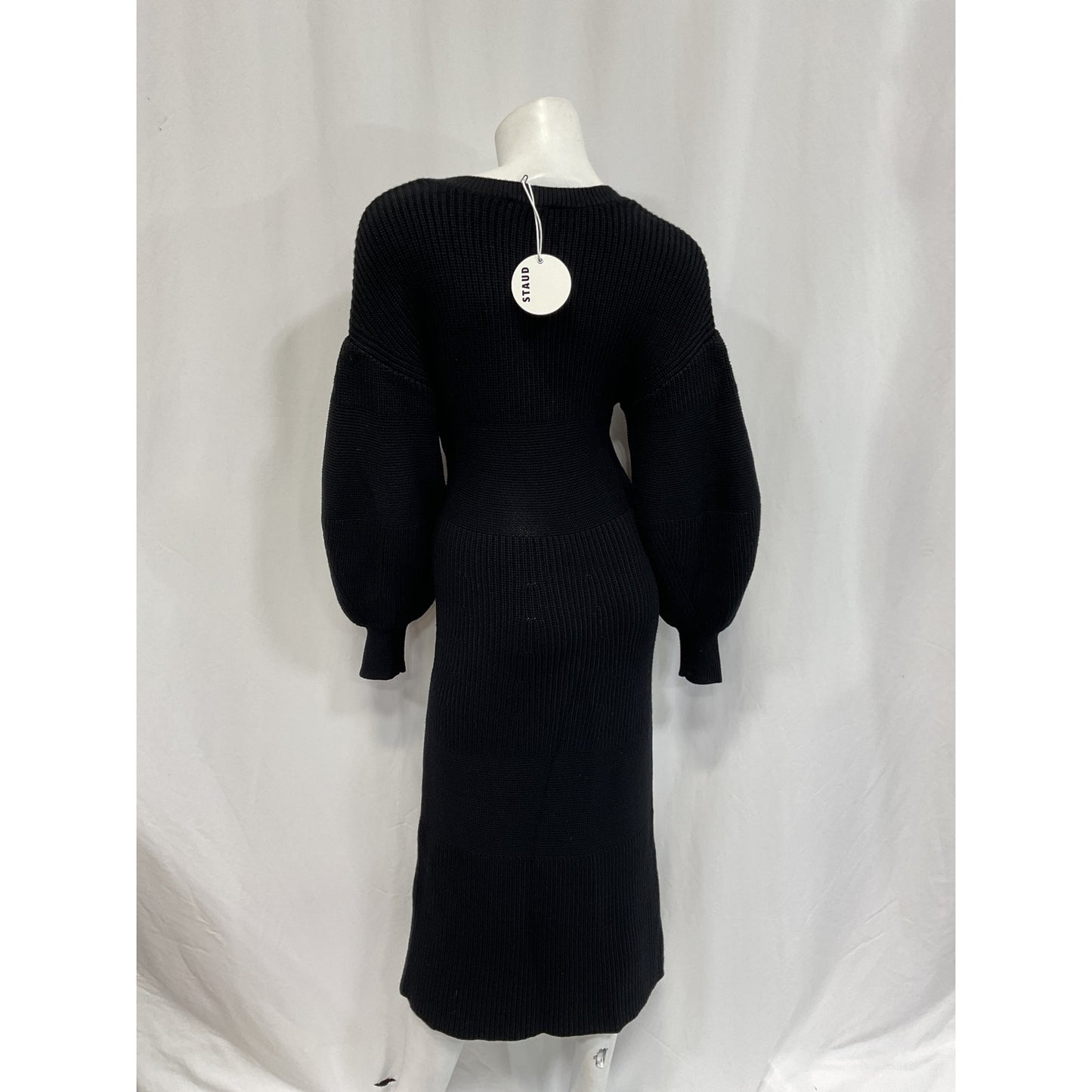 Staud 'Carnation' Black Dropped Shoulders Dress Size XS - NWT