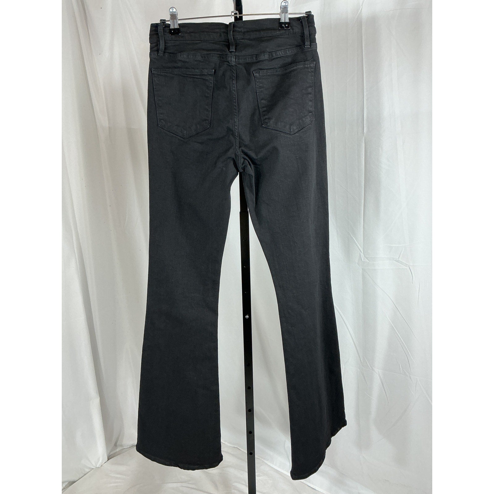 Frame 'Le' Black Cotton High Flare Jeans Size 29
