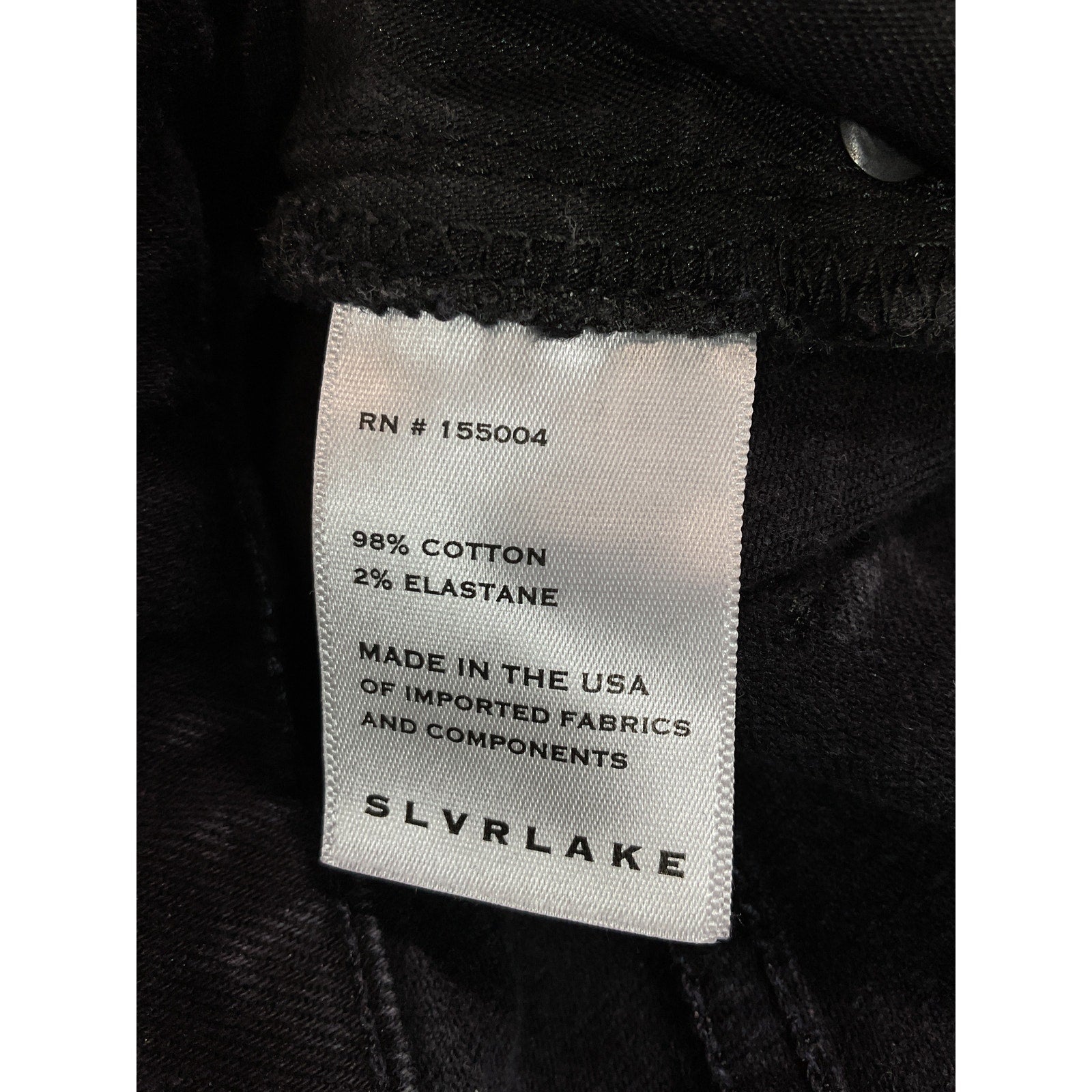 Slvrlake 'Frankie' Black High-Rise Kick-Flare Denim Jeans Size 26