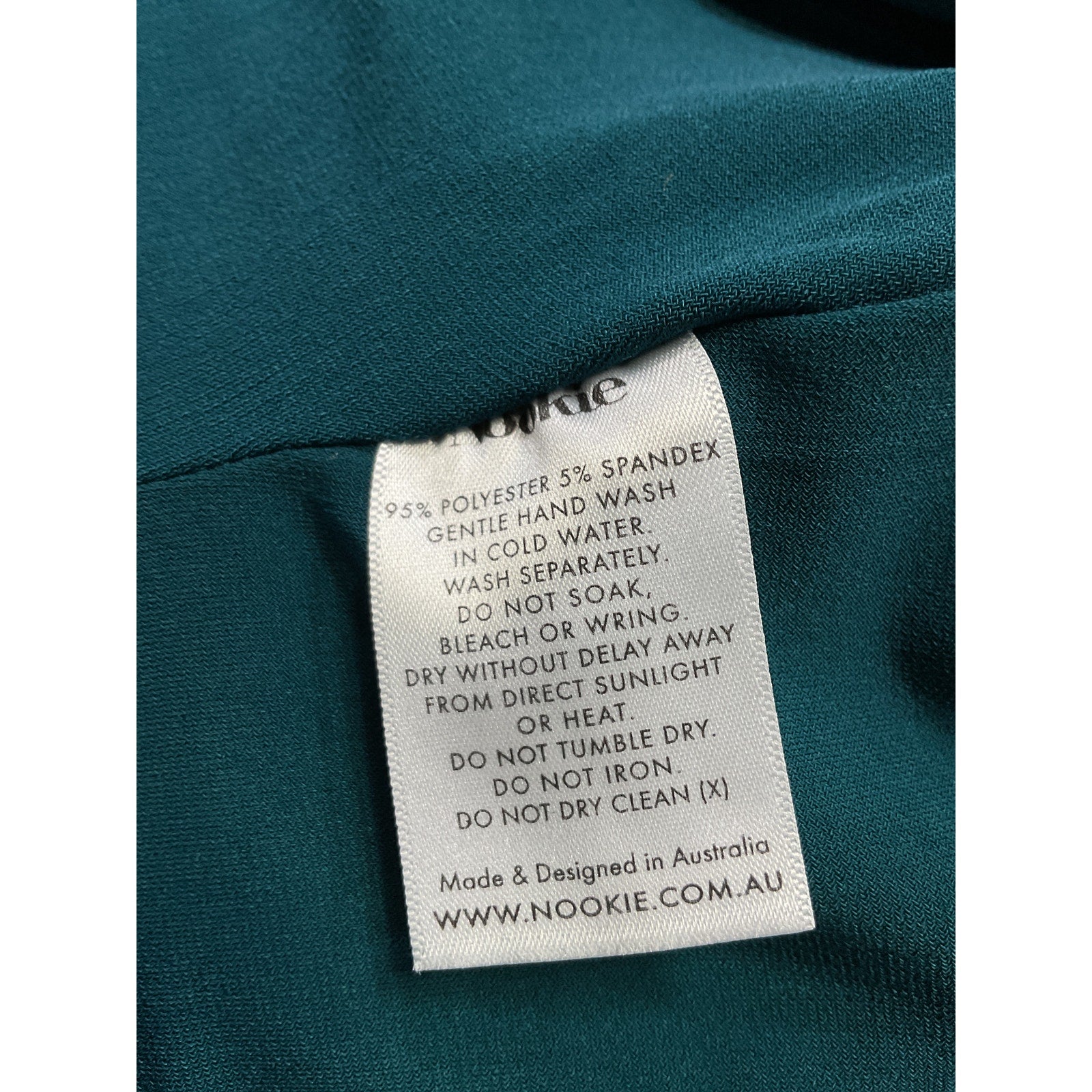 Nookie 'Estella' Green One Shoulder Ponte Gown Size S
