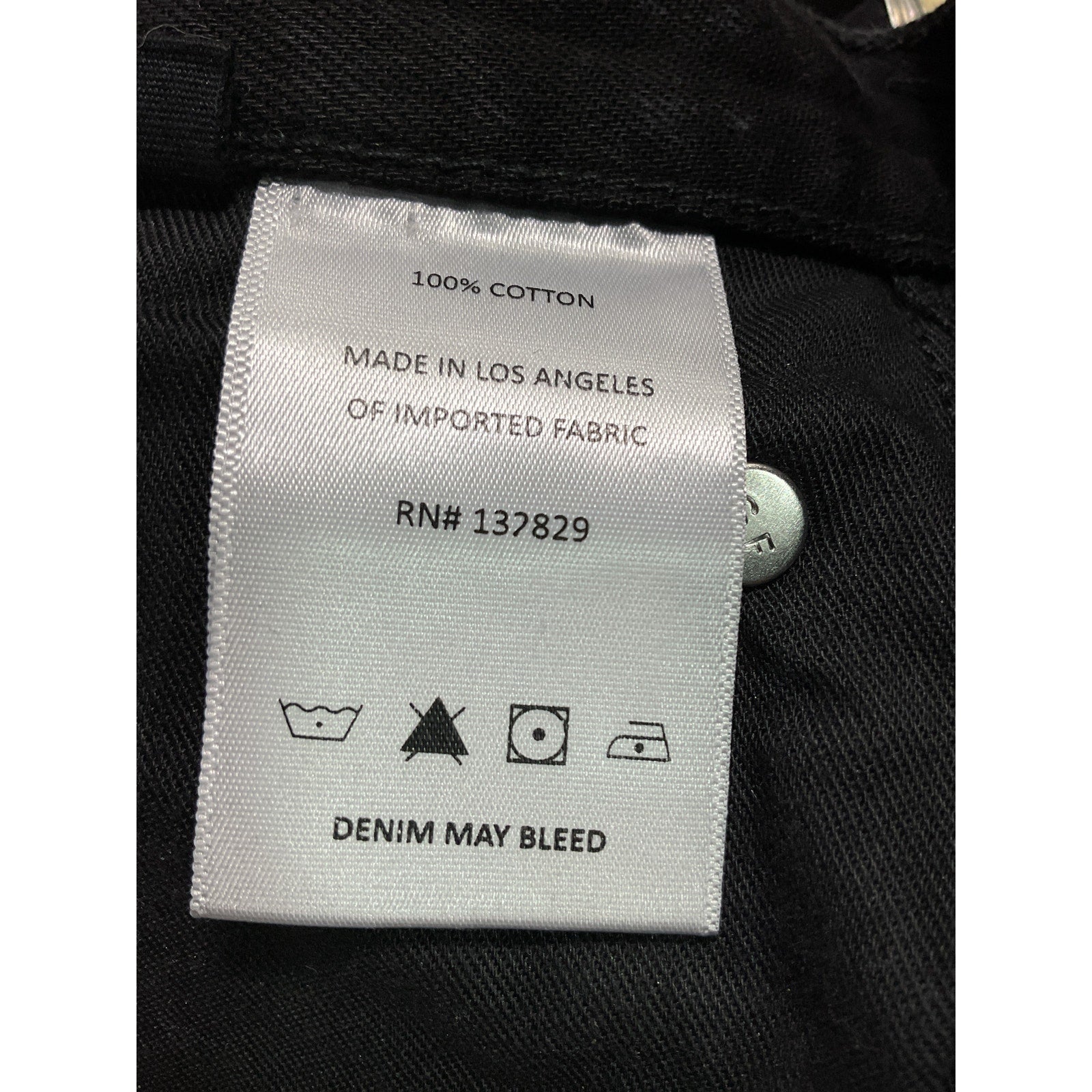Grlfrnd 'Bella' Black Low Rise Boyfriend Denim Jeans Size 27 - NWT