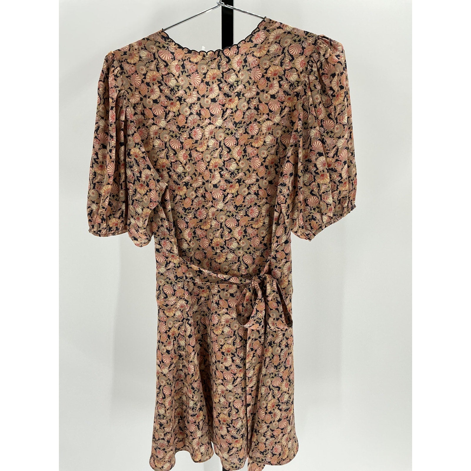 D�en 'Emilia' Brown Silk Dress Size M