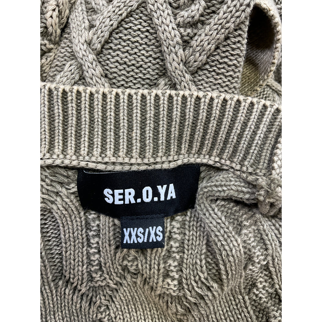 Ser.O.Ya 'Adaline' Tan Cotton Cardigan Size XXS / XS