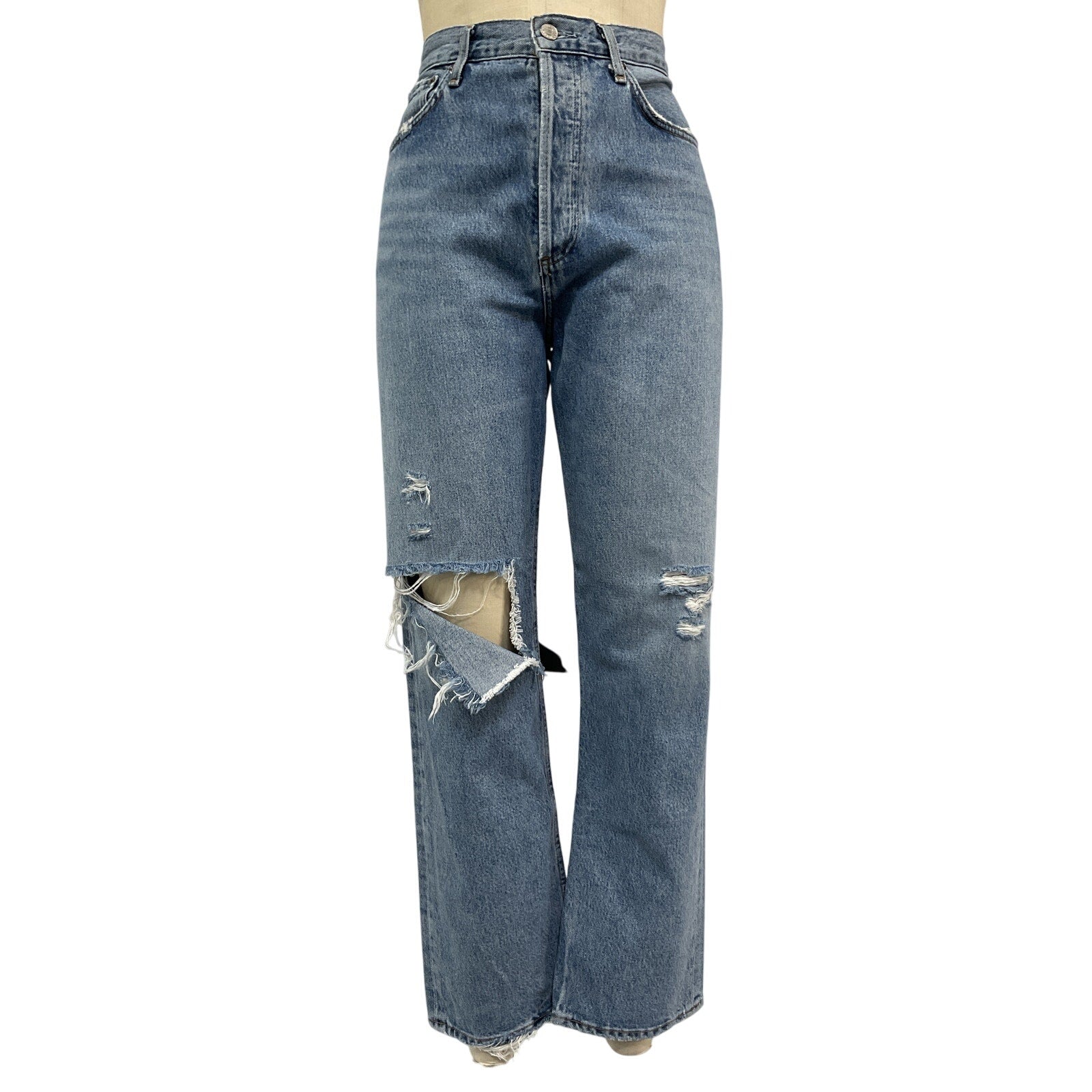 Agolde '90'S' Blue Cotton Pinch Waist Jean Size 28