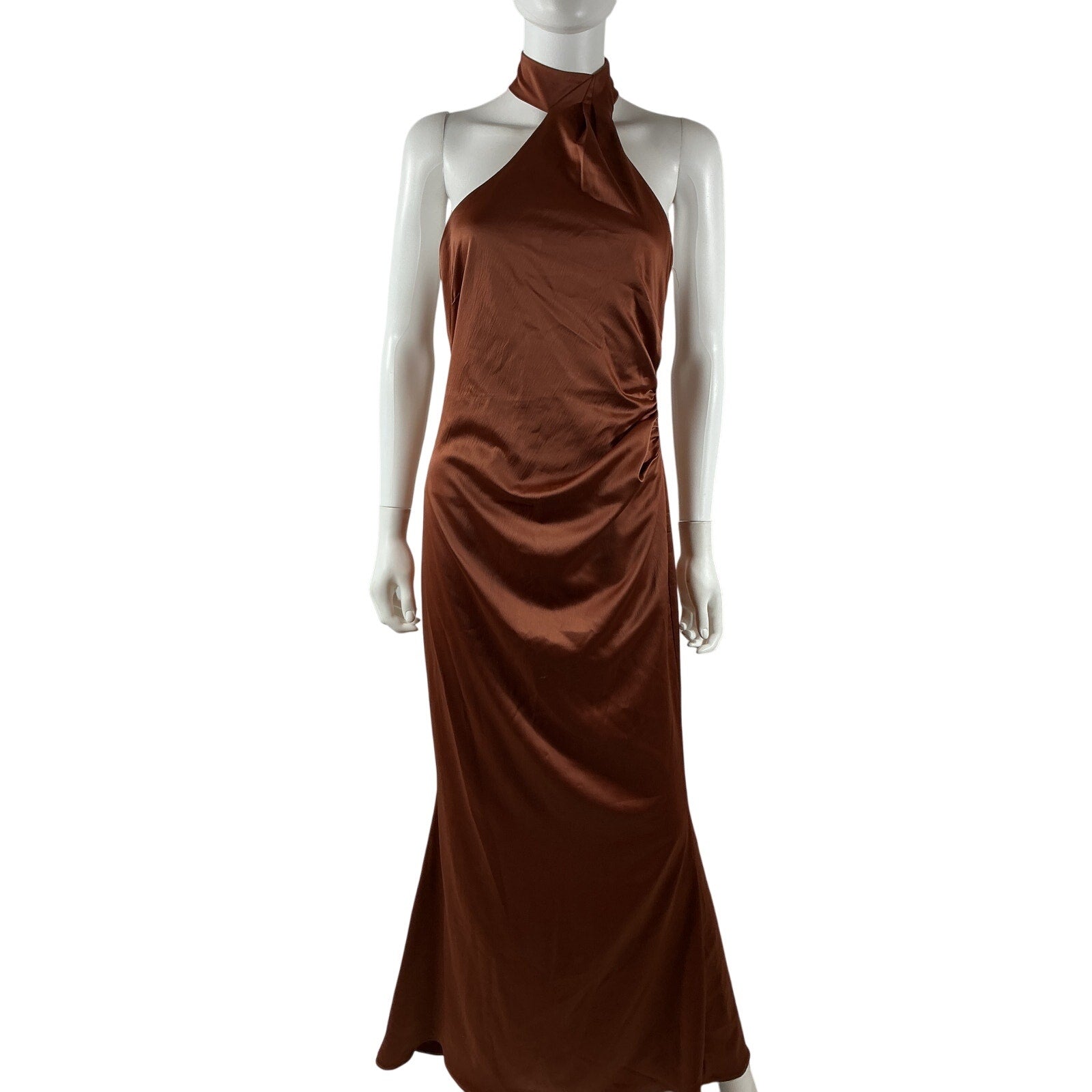 Nookie 'Entice' Brown Polyester Gown Size S