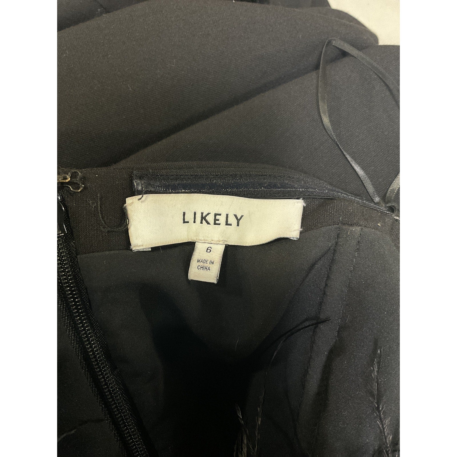Likely 'Desi' Black Full Lenght Strapless Jumpsuit Size 6