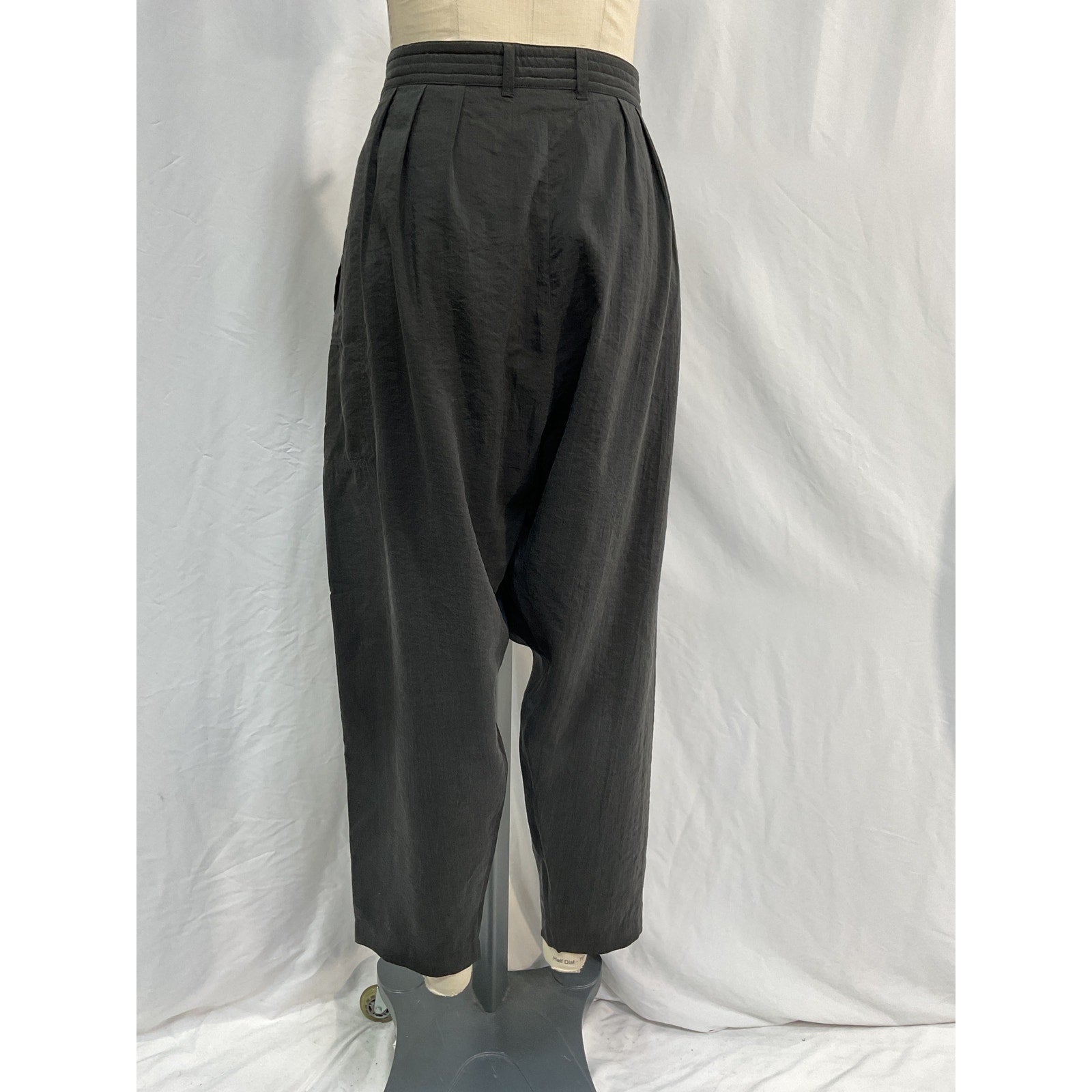 Lemaire Black Silk Straight Leg Pants Size M