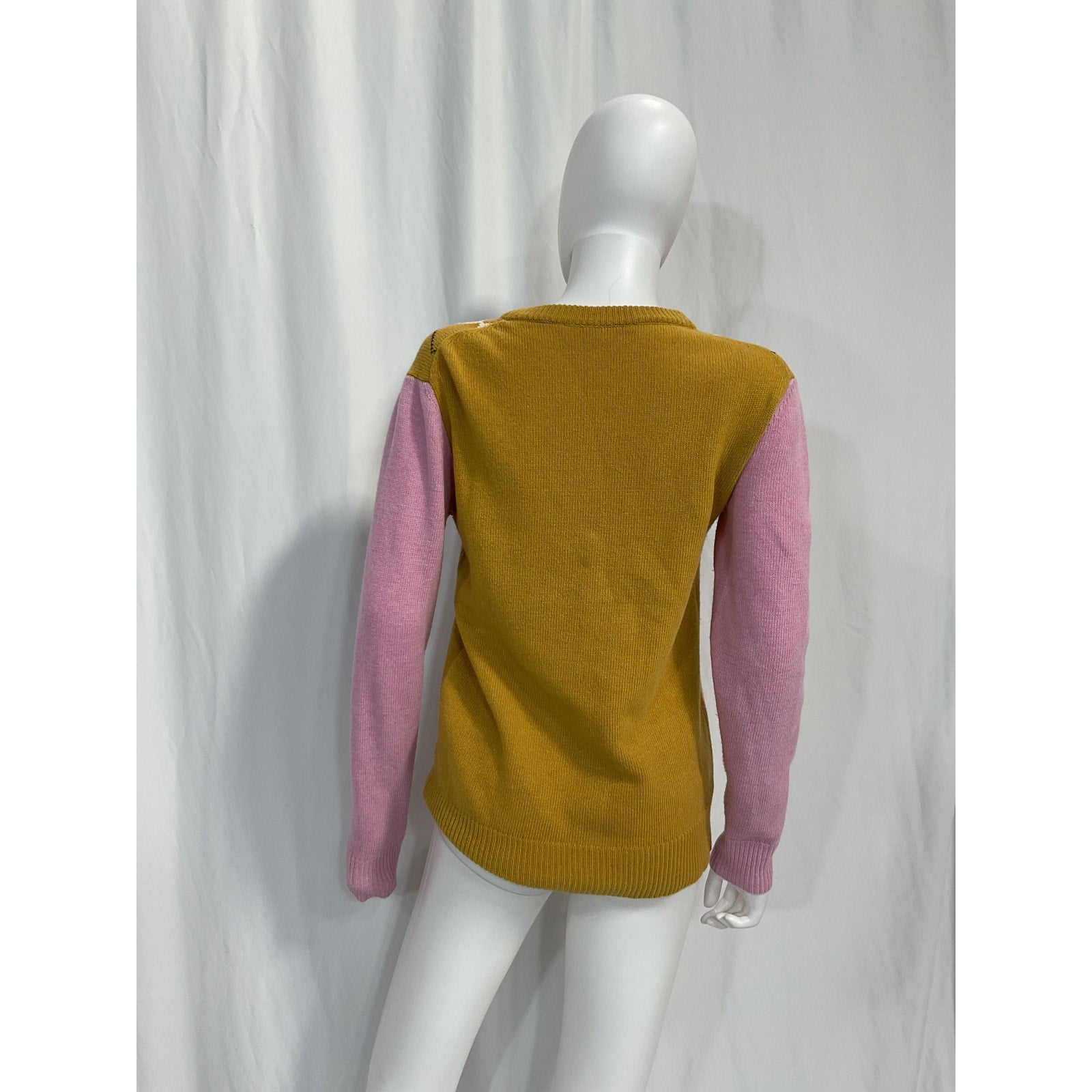 Marni 'Crew' Pink Neck Logo Sweater Size 40