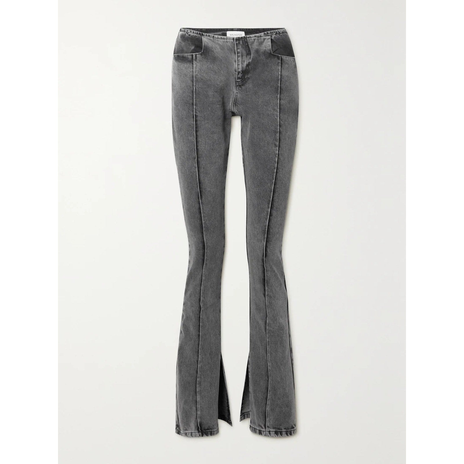 16Arlington 'Maroa' Grey Denim High-Rise Flared Denim Jeans Size 6 - NWT