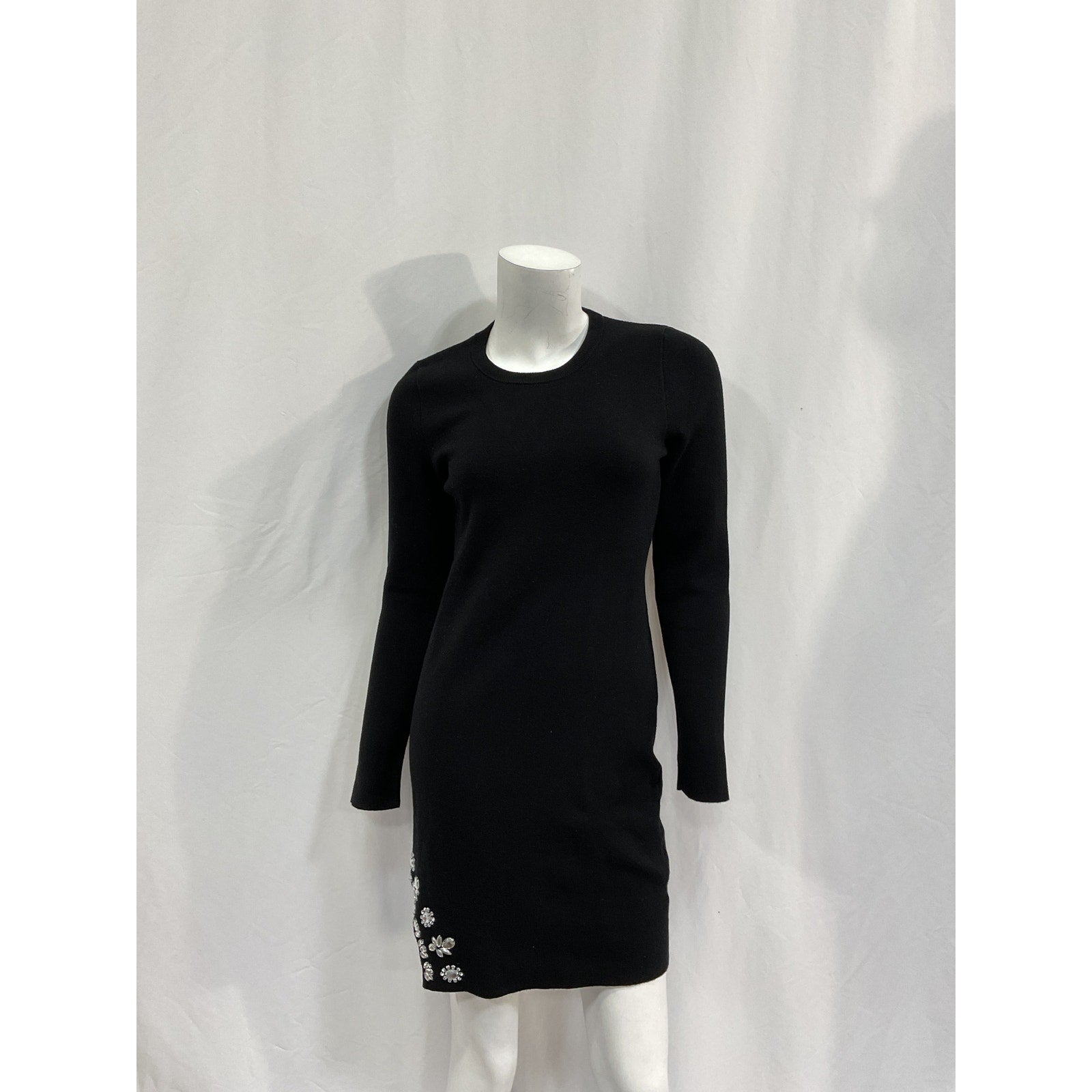 Saylor 'Reid' Black Viscose Mini Dress Size M