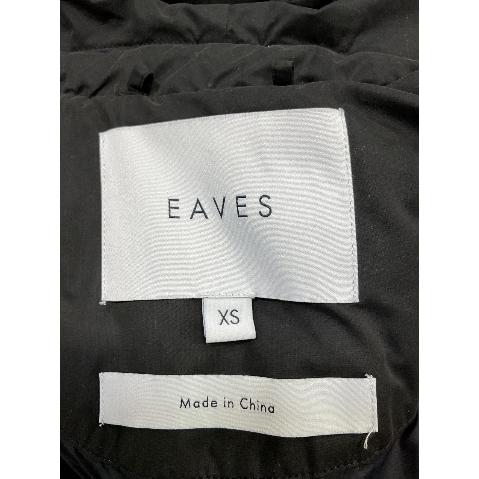 Eaves 'Addison' Black Vest Size XS