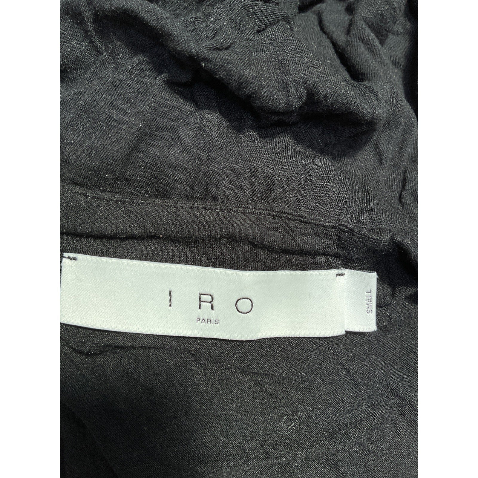 Iro 'Barba' Black Blouse Size S