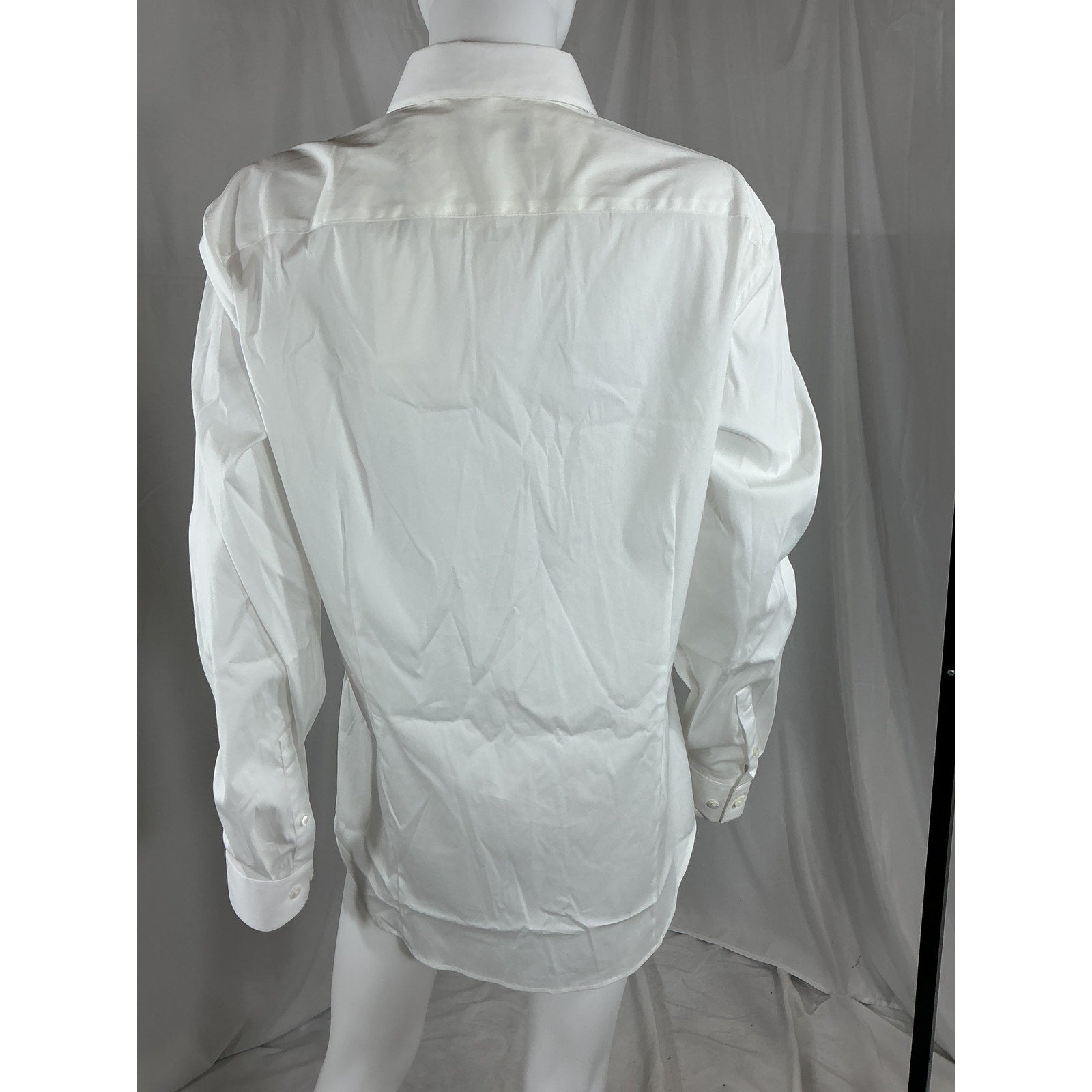Theory 'Sylvain' White Cotton Tailored-Fit Sport Shirt Size L - NWT