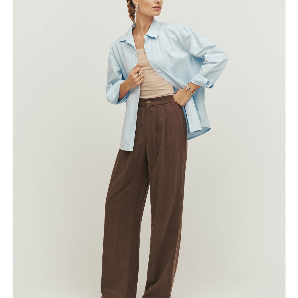 Reformation Petites Brown 'Mason' Pant Size 0P
