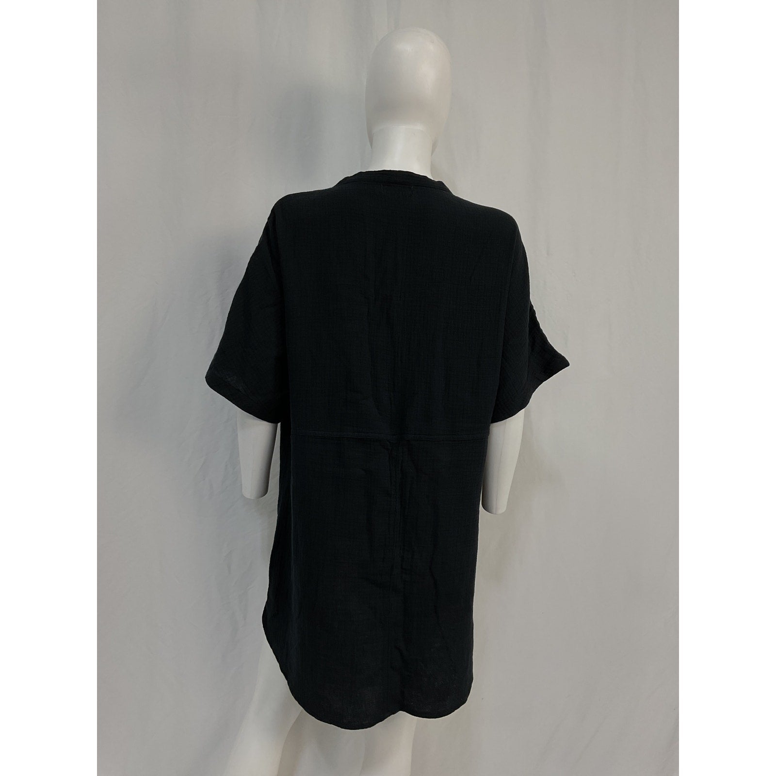 L*Space 'Bayside' Black Cotton Tunic Size M