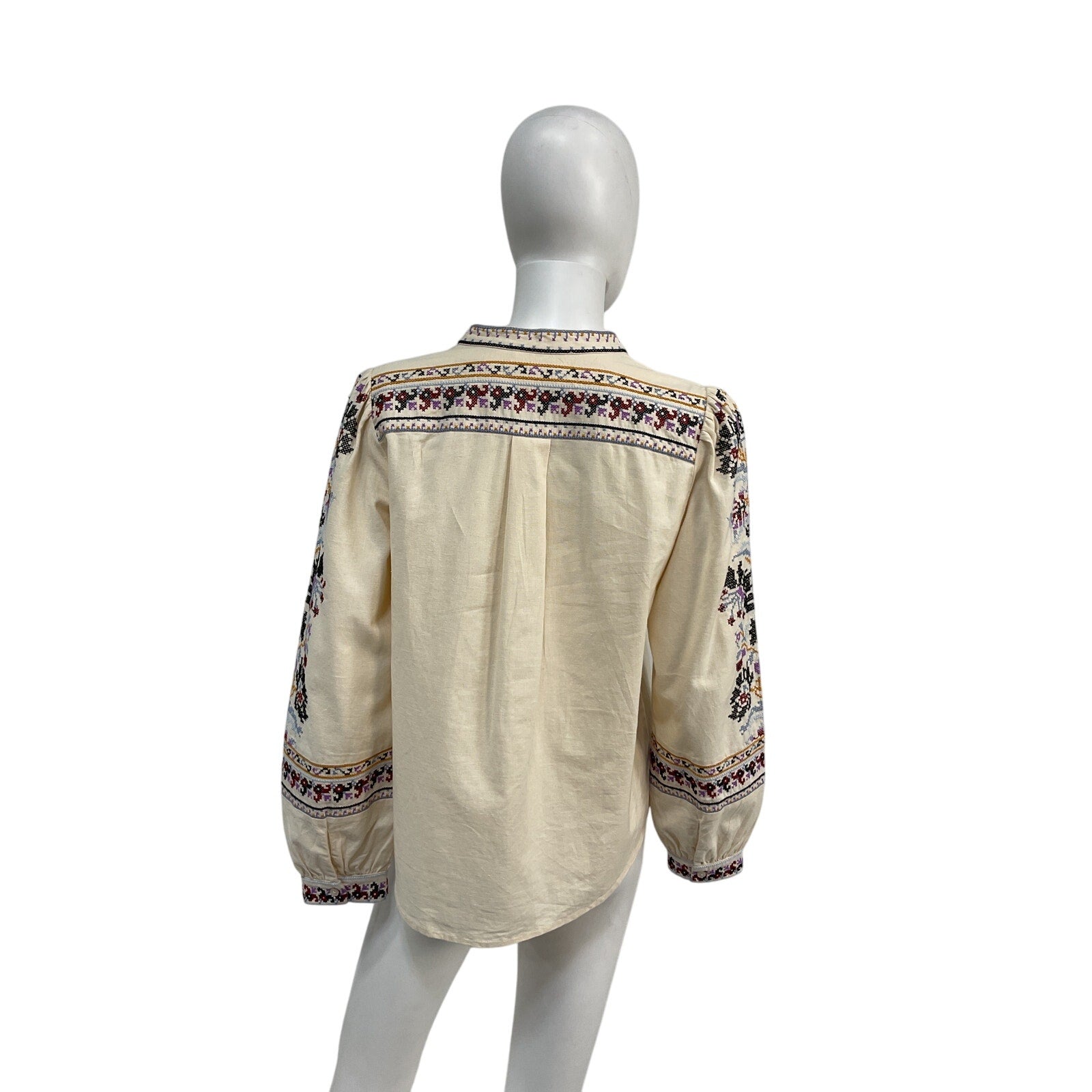 Ba&Sh 'Caloe' Cream Cotton Top Size S