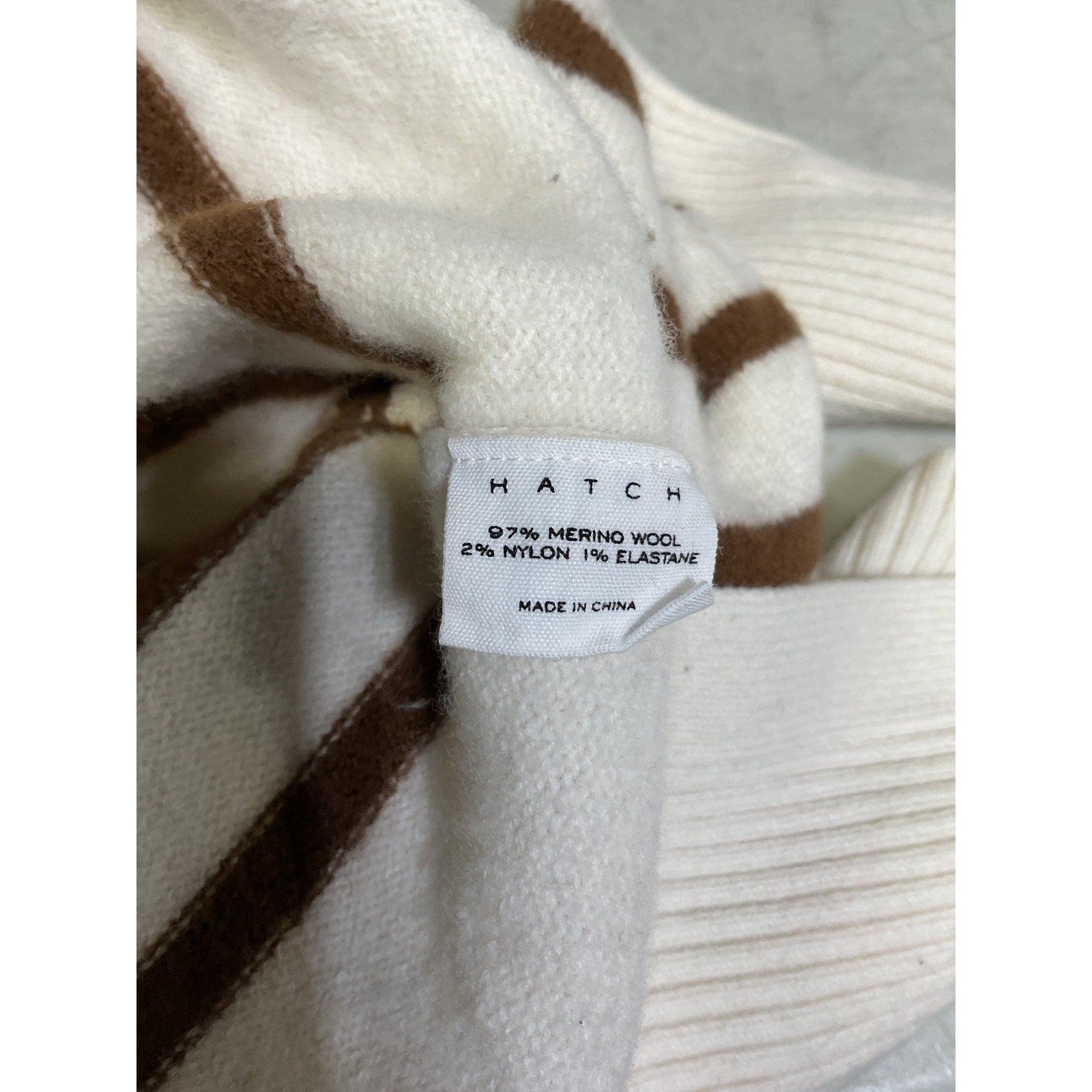 Hatch 'The Carly' White Knit Maternity Pullover Size 0