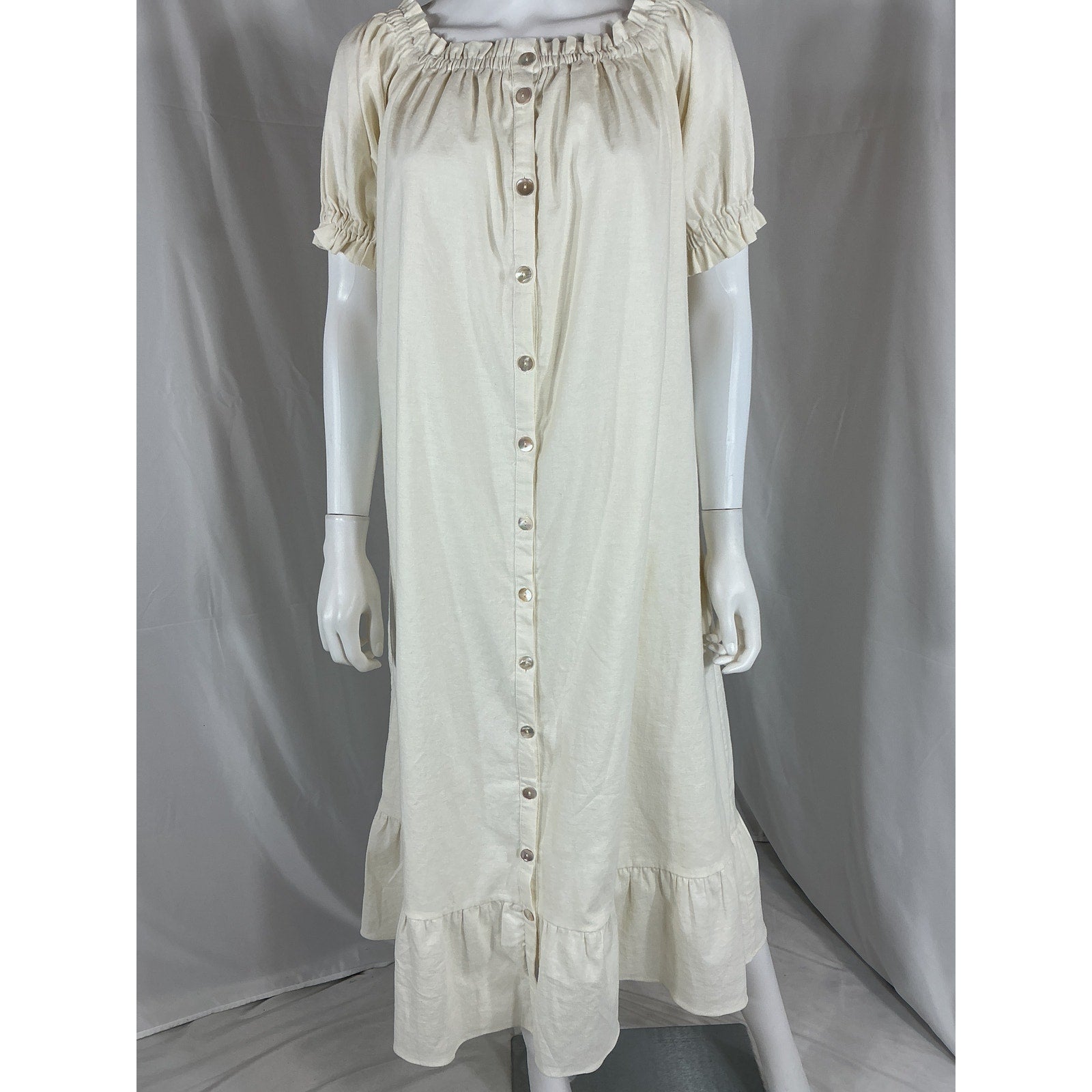 Tularosa 'Kami' White Linen Midi Dress Size XS - NWT