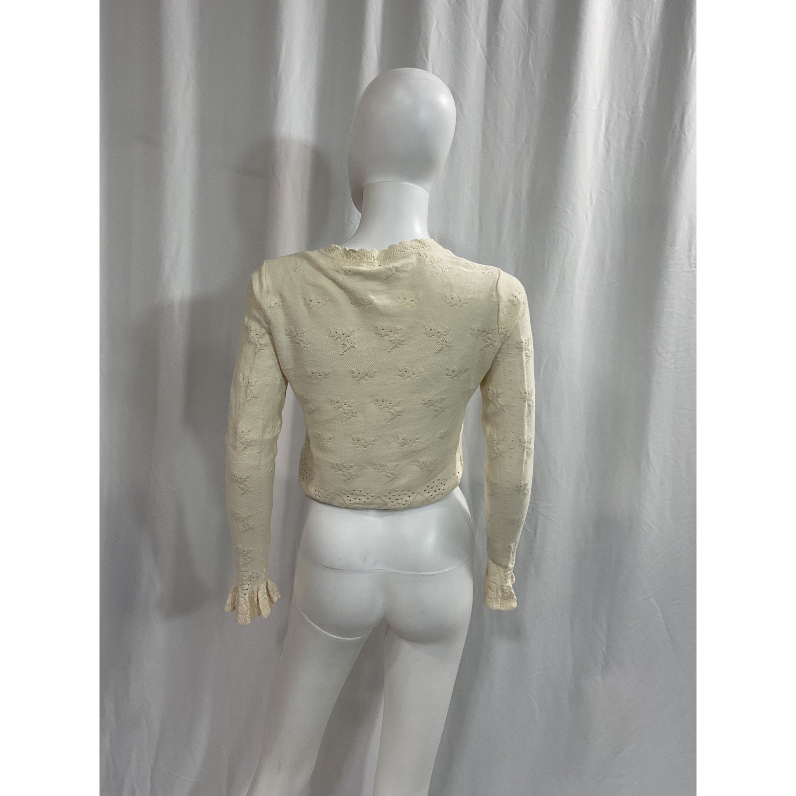 Loveshackfancy 'Aldridge' White Cardigan Size XS